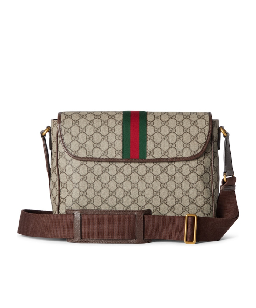 Gucci Beige Ophidia Messenger Bag In Nude