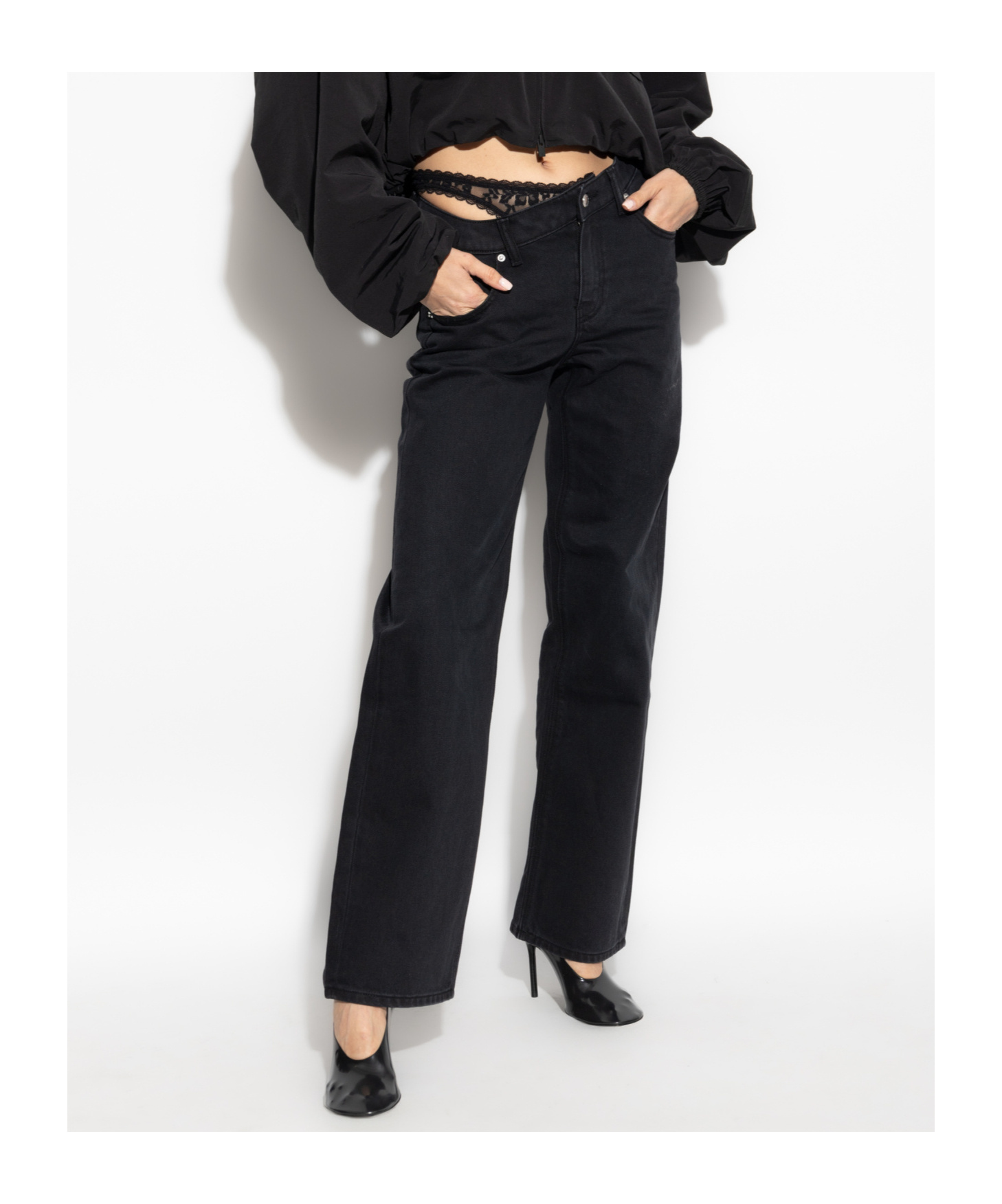 Alexander Wang Belt-loop Jeans In Black