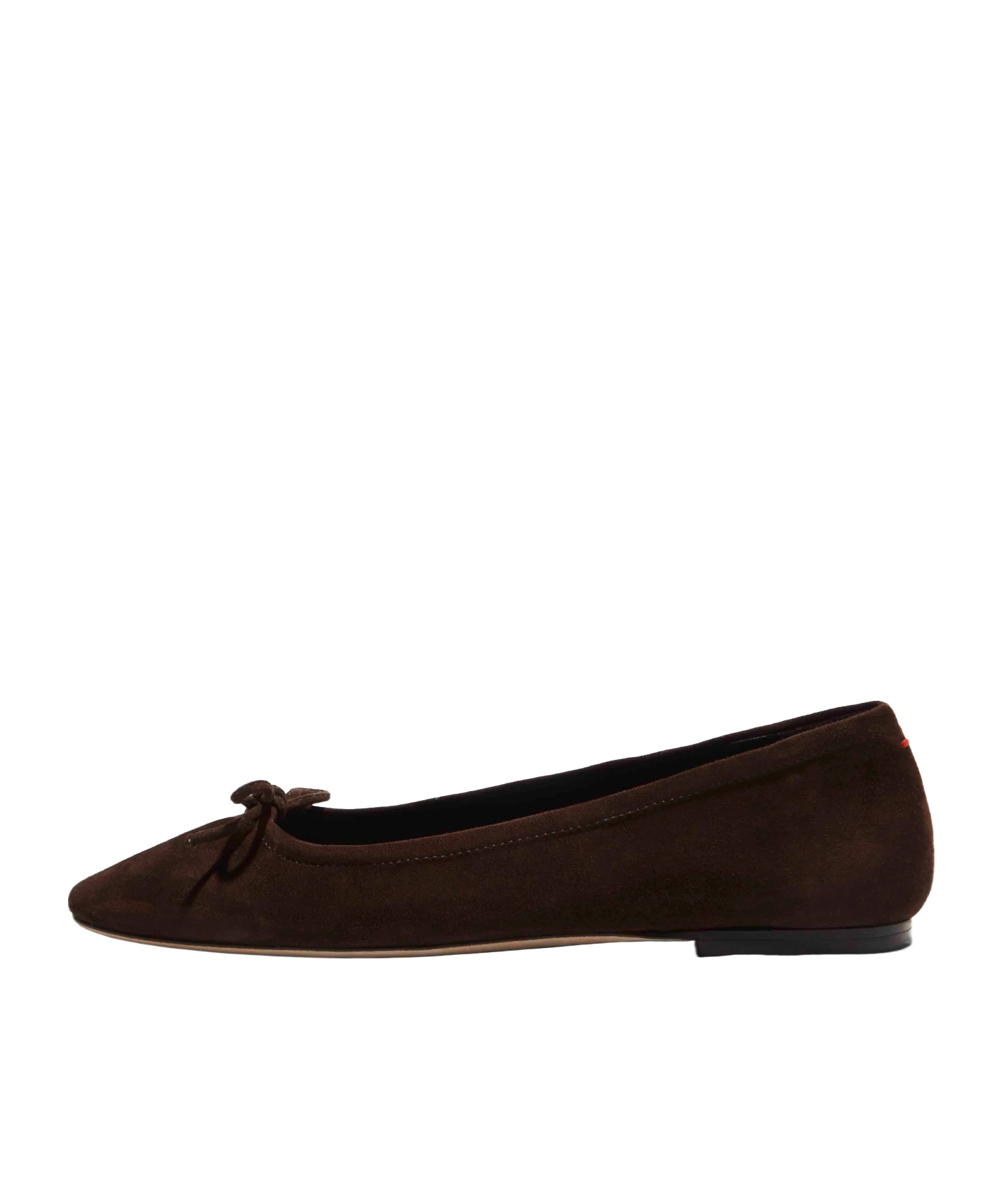 Aeyde Delfina Bow-detailed Ballet Flats In Brown