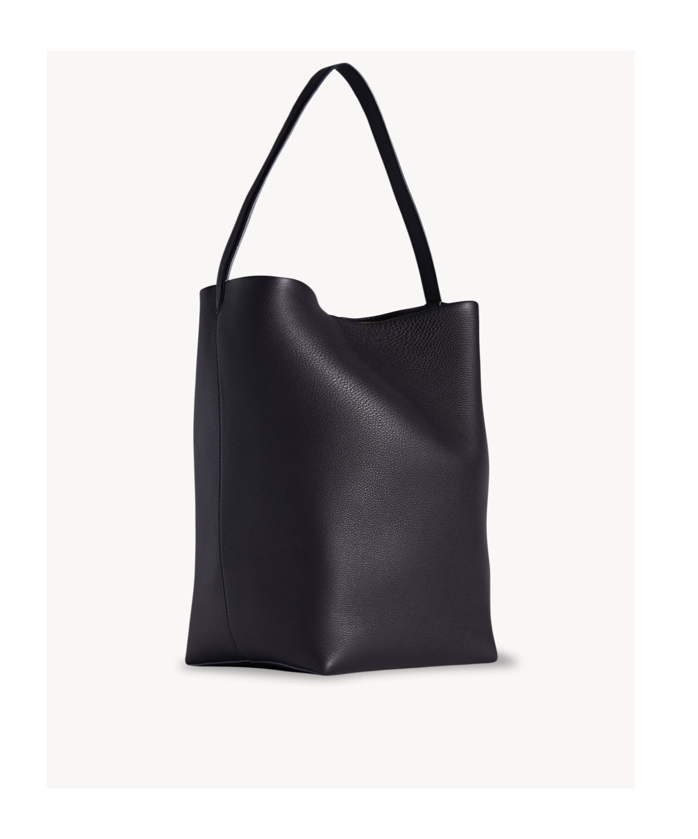 The Row Single-handle Backpack In Midnight Black