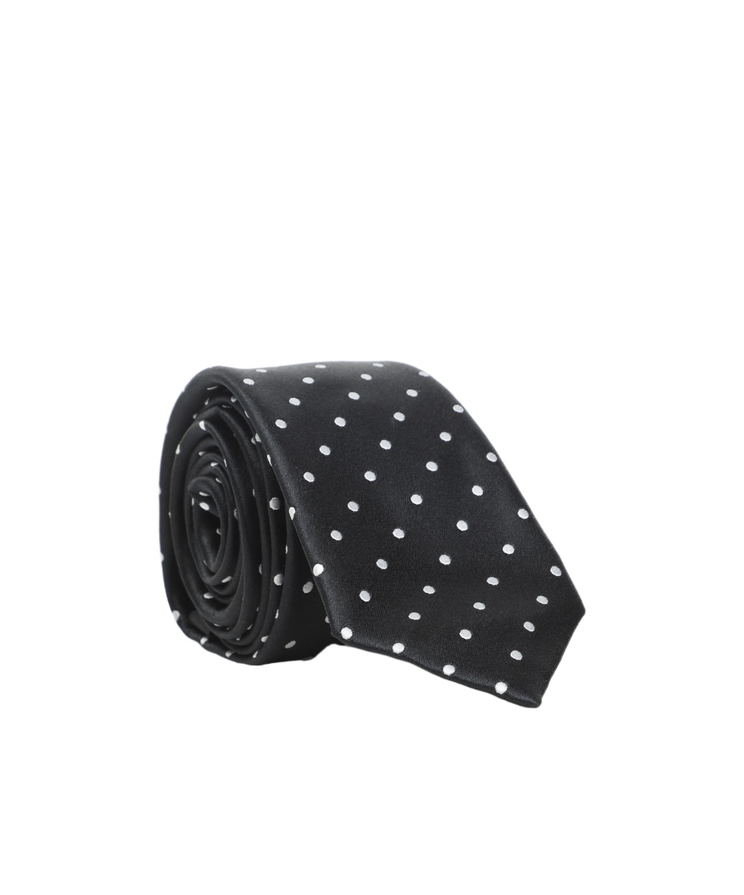 Tom Ford Polka Dot-jacquard Silk Tie In Black