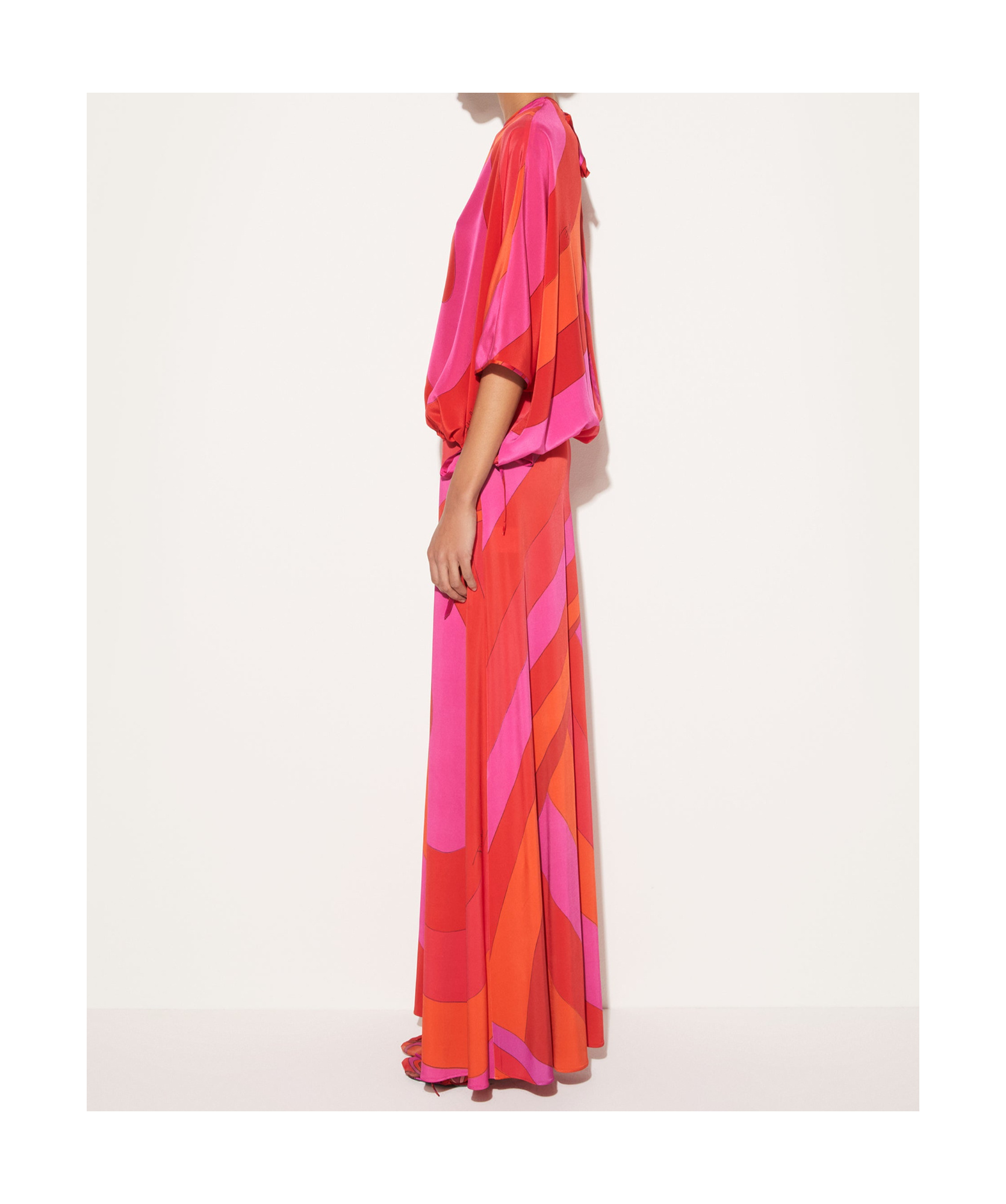 EMILIO PUCCI IRIDE-PRINT SILK TOP