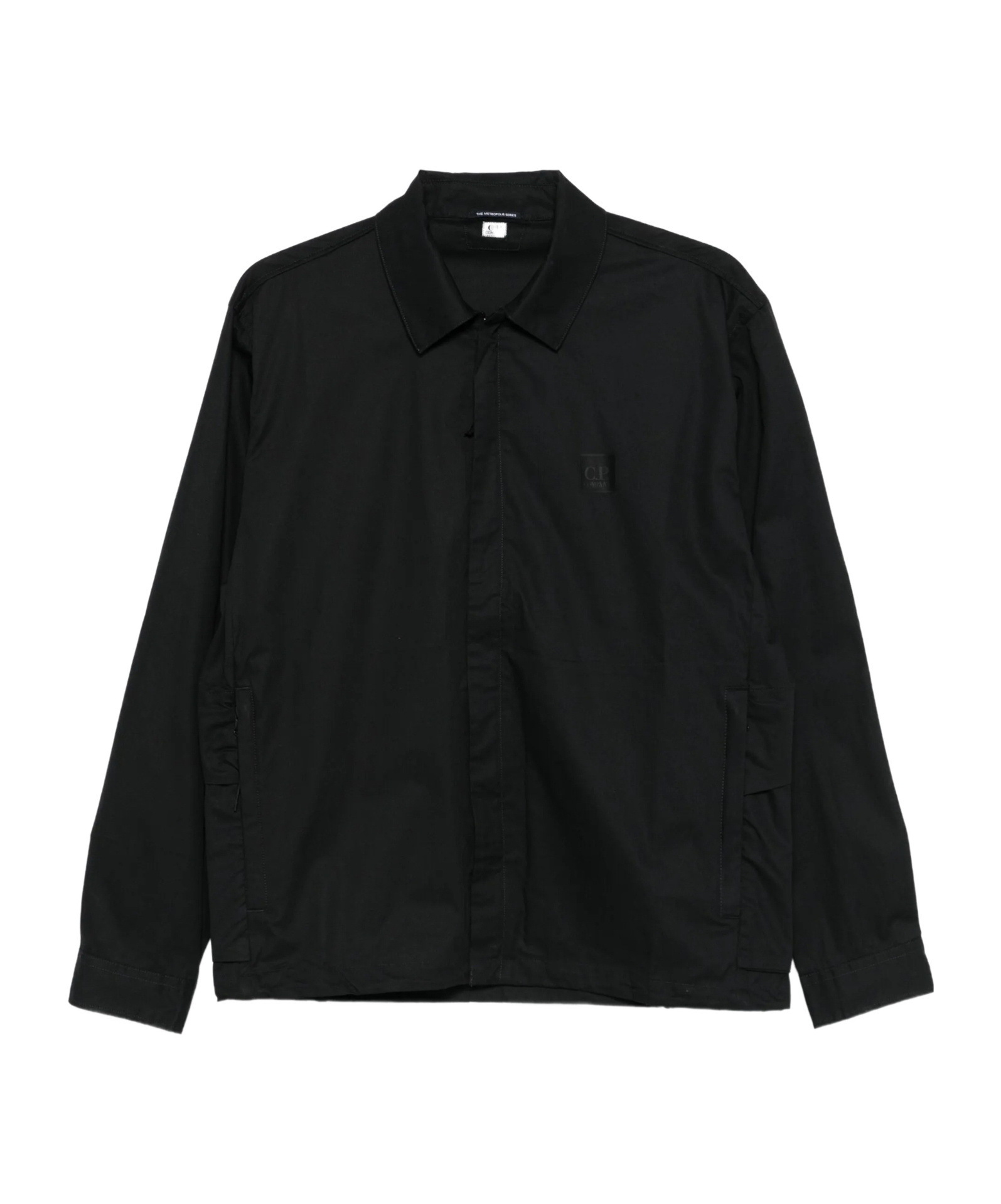 C.p. Company Cp Company Overshirt In Gabardine In Black
