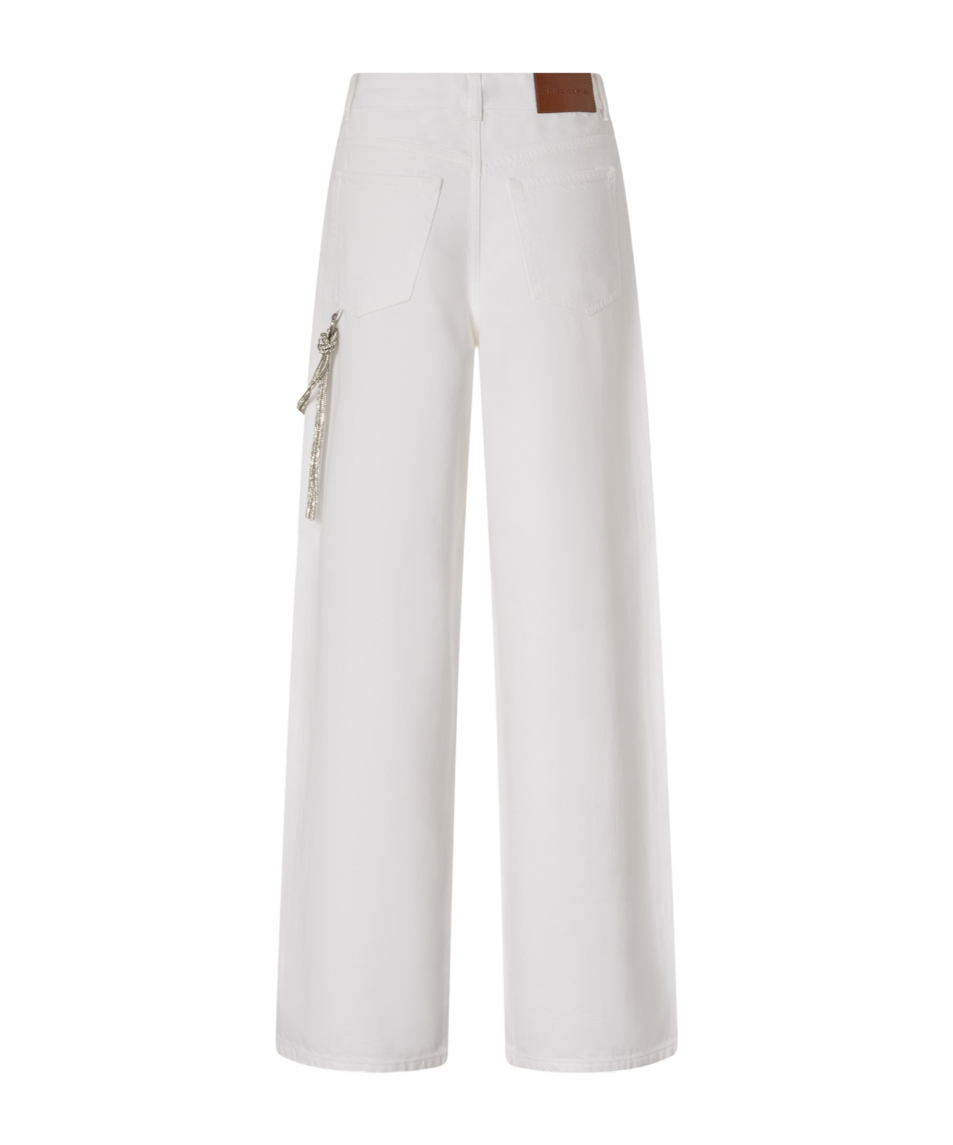 Pinko Thom Browne Blue Cotton Sweater In White