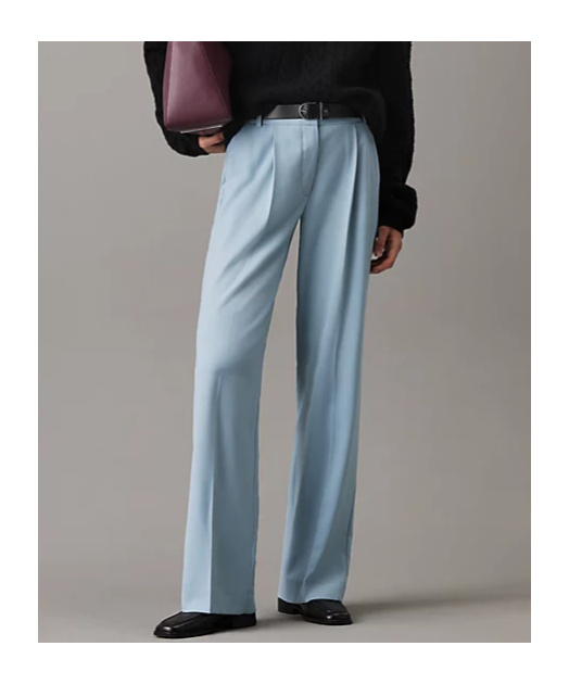 Shop Calvin Klein Wide-leg Trousers In Multicolor