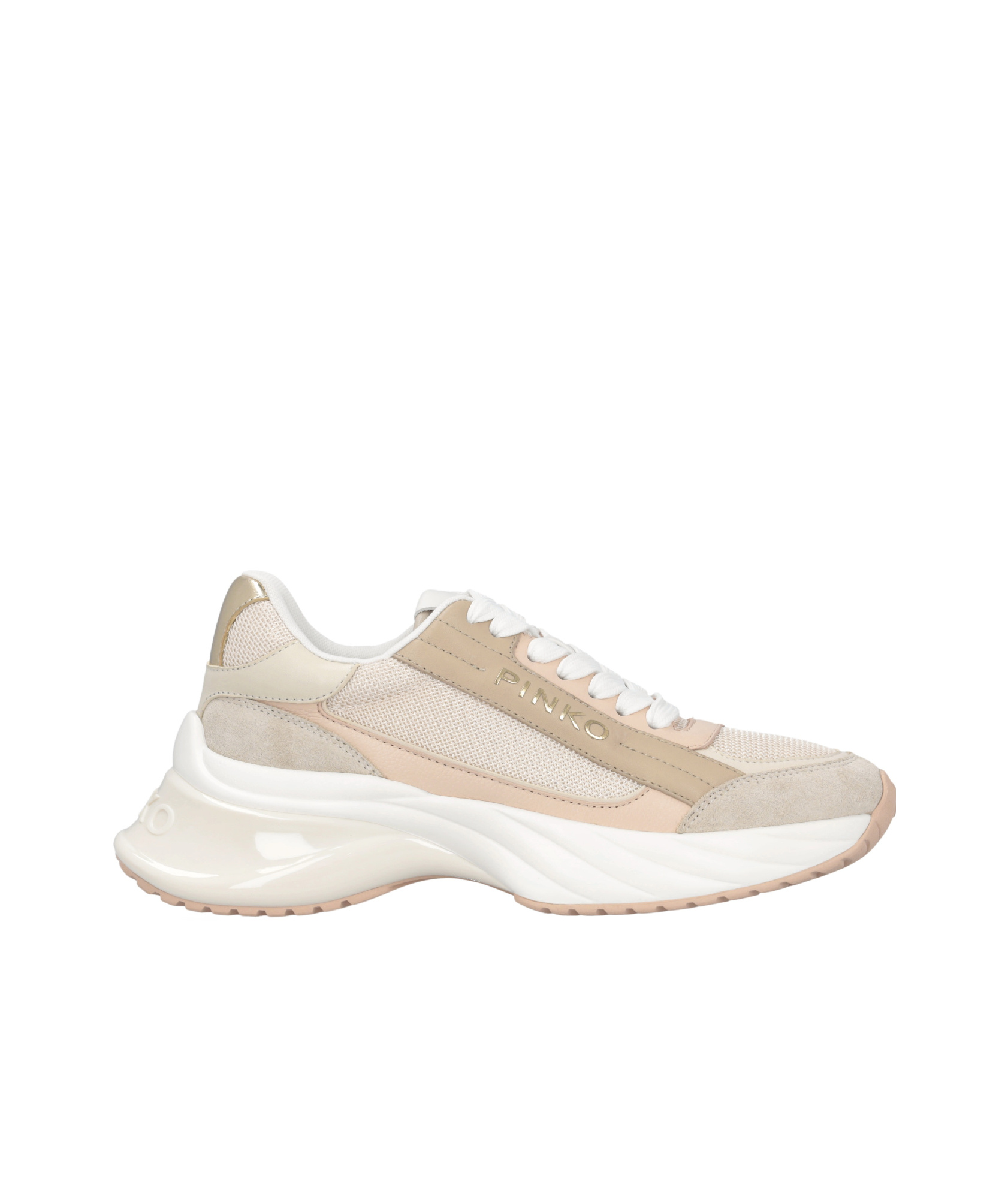 Shop Pinko Ariel Sneakers In White