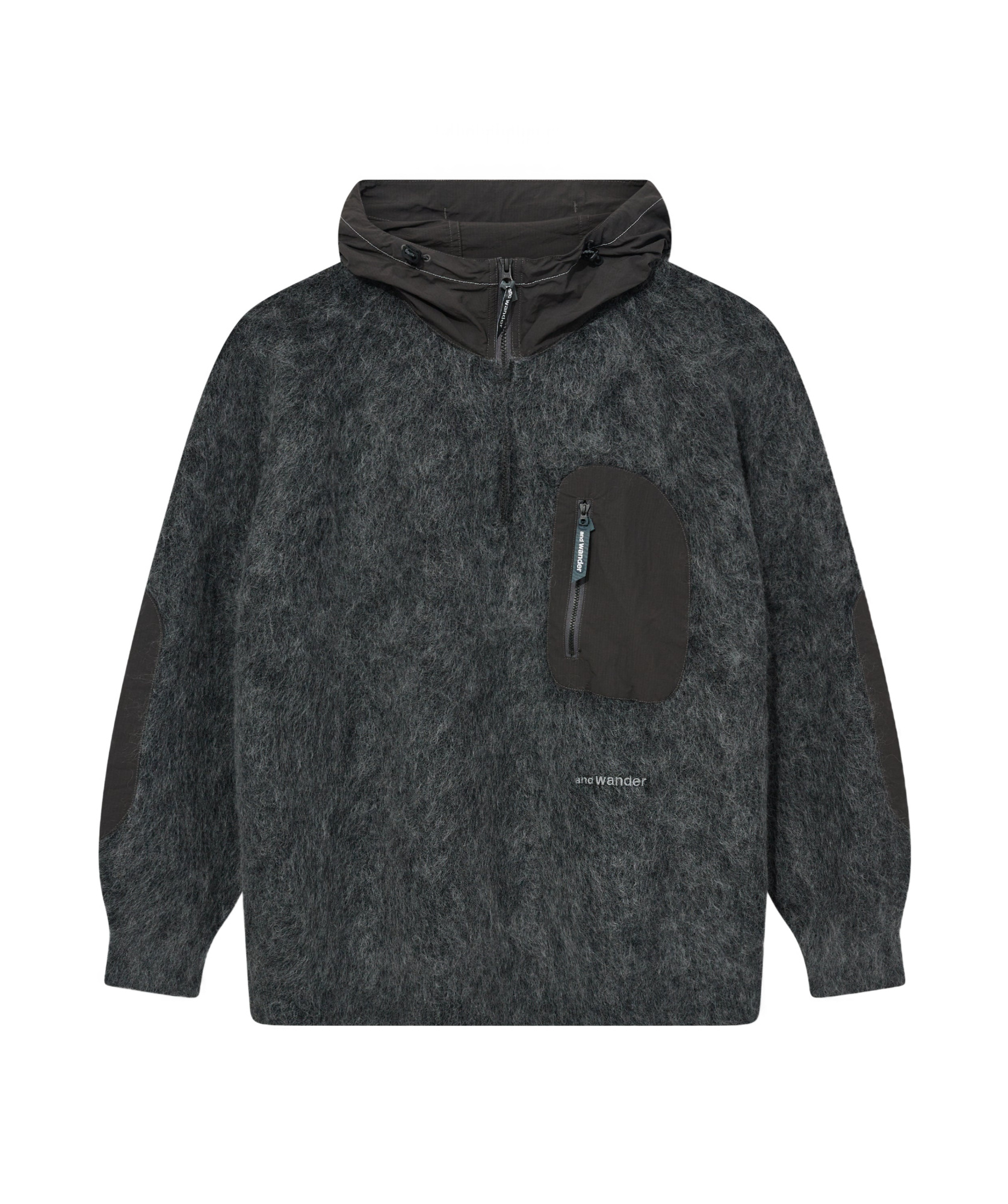 And Wander Hooded Sweater In Black