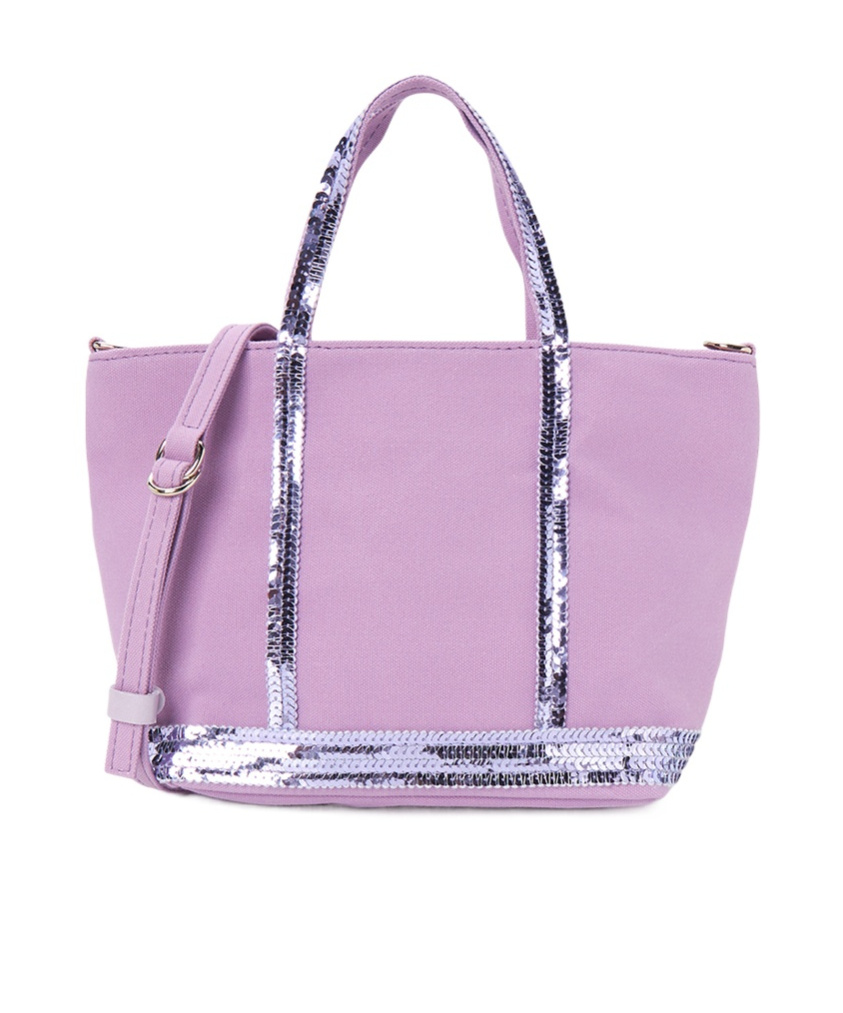 Vanessa Bruno Sequined Shoulder Bag In Purple