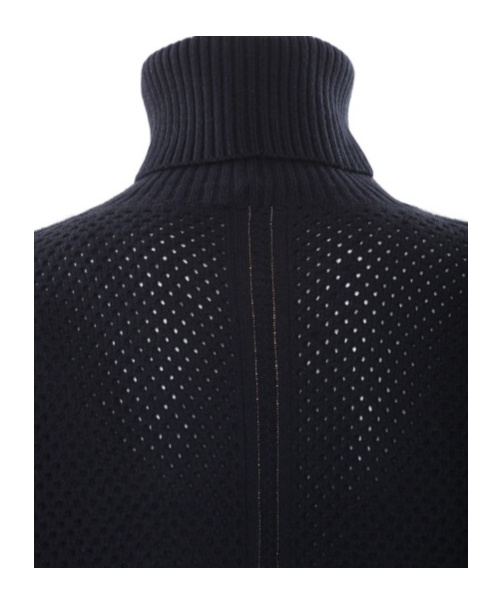 Shop Fabiana Filippi Open-knit Sweater In Black