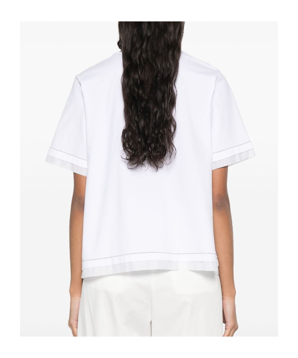 Shop Peserico Short-sleeved T-shirt In White