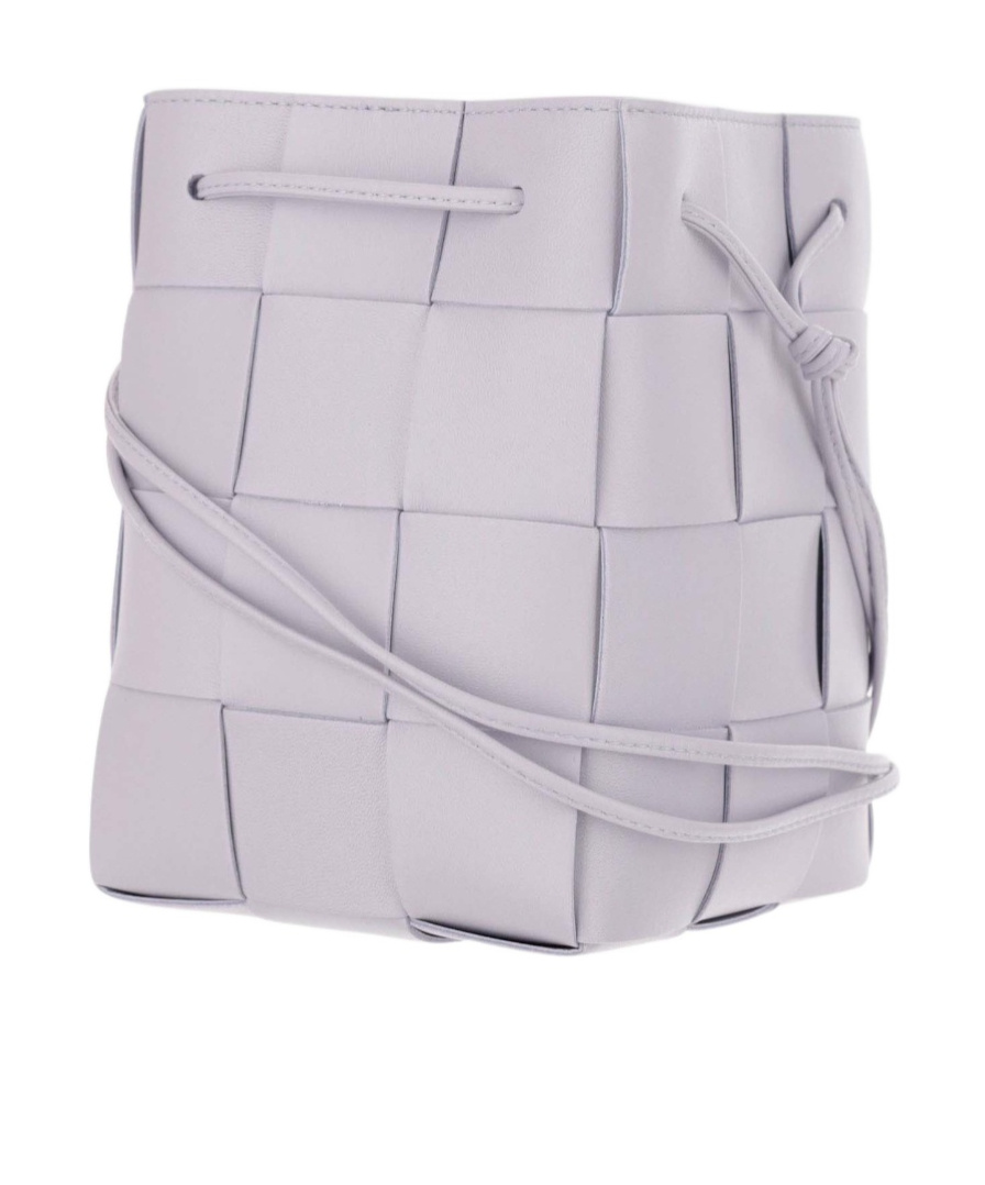 Bottega Veneta Small Cassette Shoulder Bag In Purple