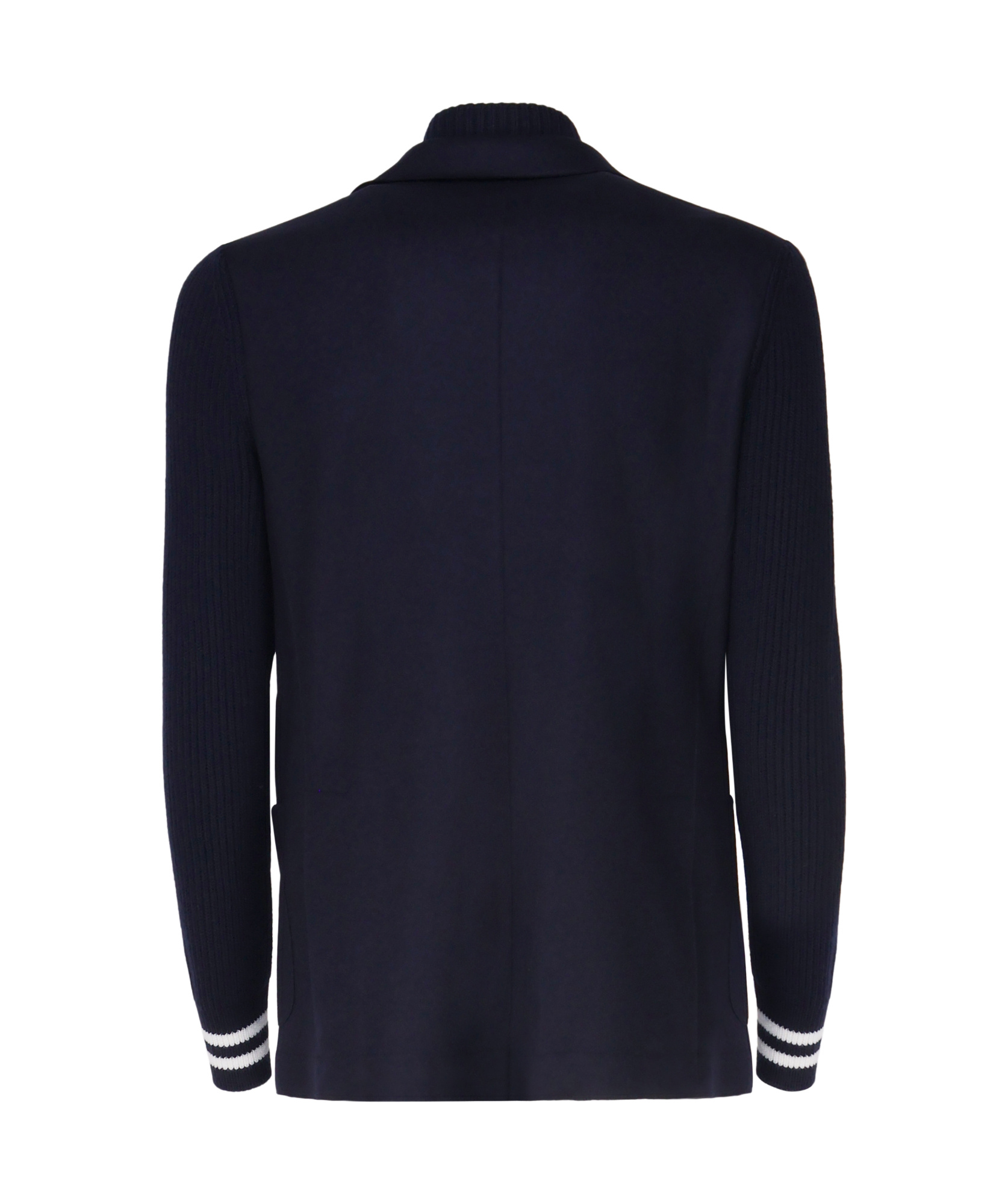 Eleventy Knitted Bib Casual Jacket In Black