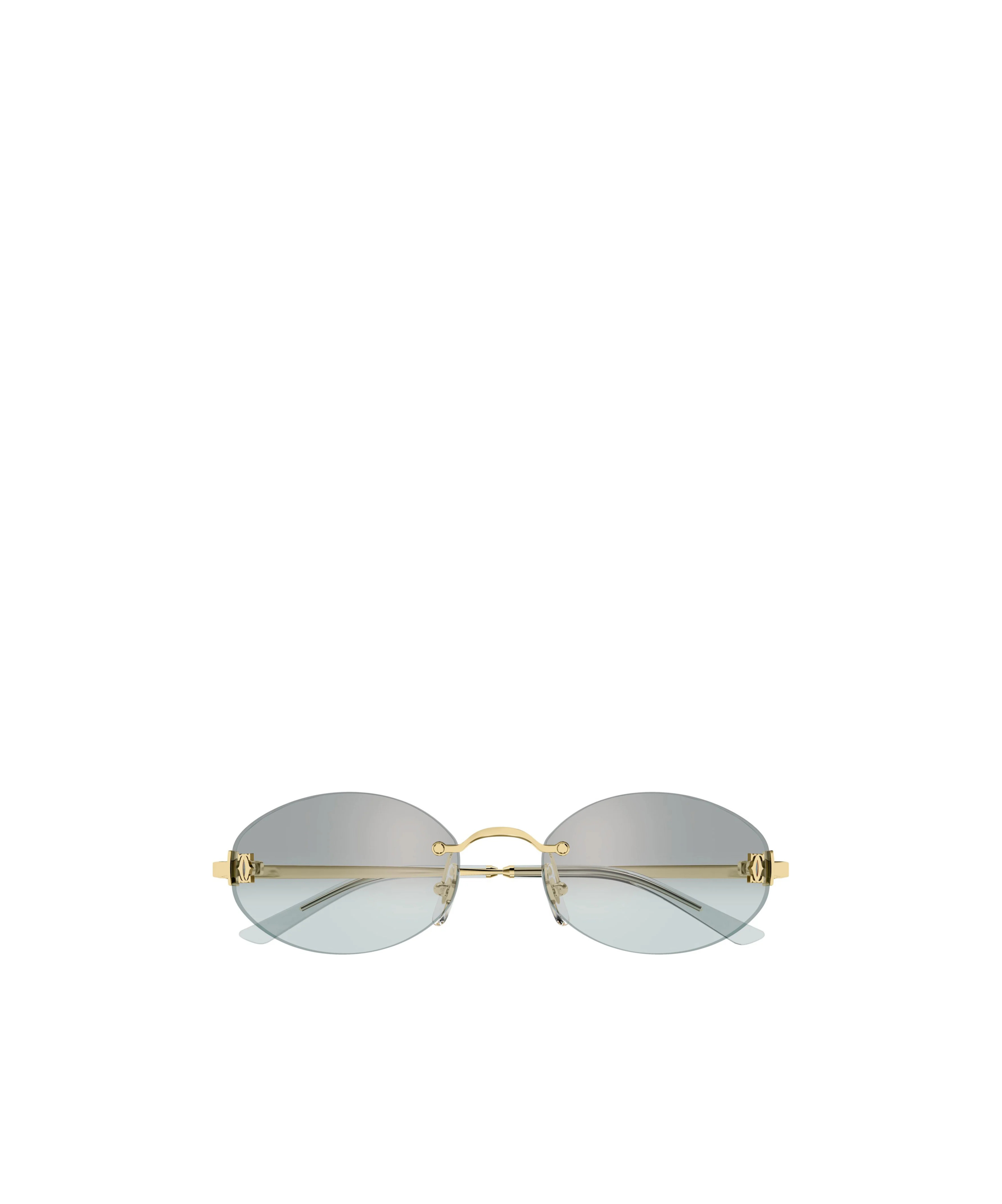 Cartier Oval Sunglasses In Gold