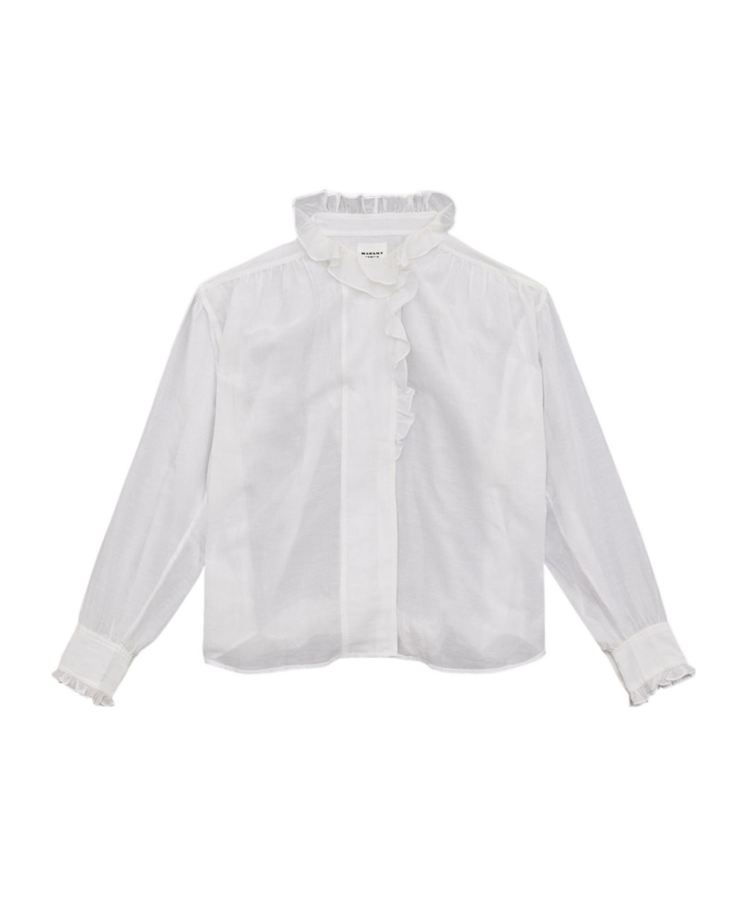 Isabel Marant Étoile Pamias Ruffled Top In White
