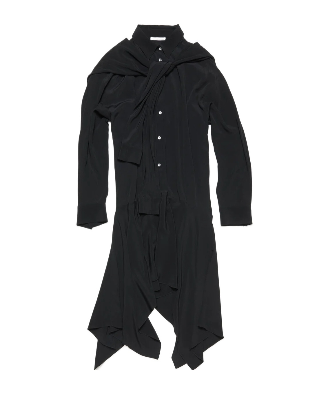 Acne Studios Layered Dress In Black