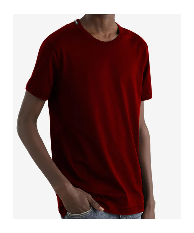 Dolce & Gabbana Logo-detail Crew-neck T-shirt In Red