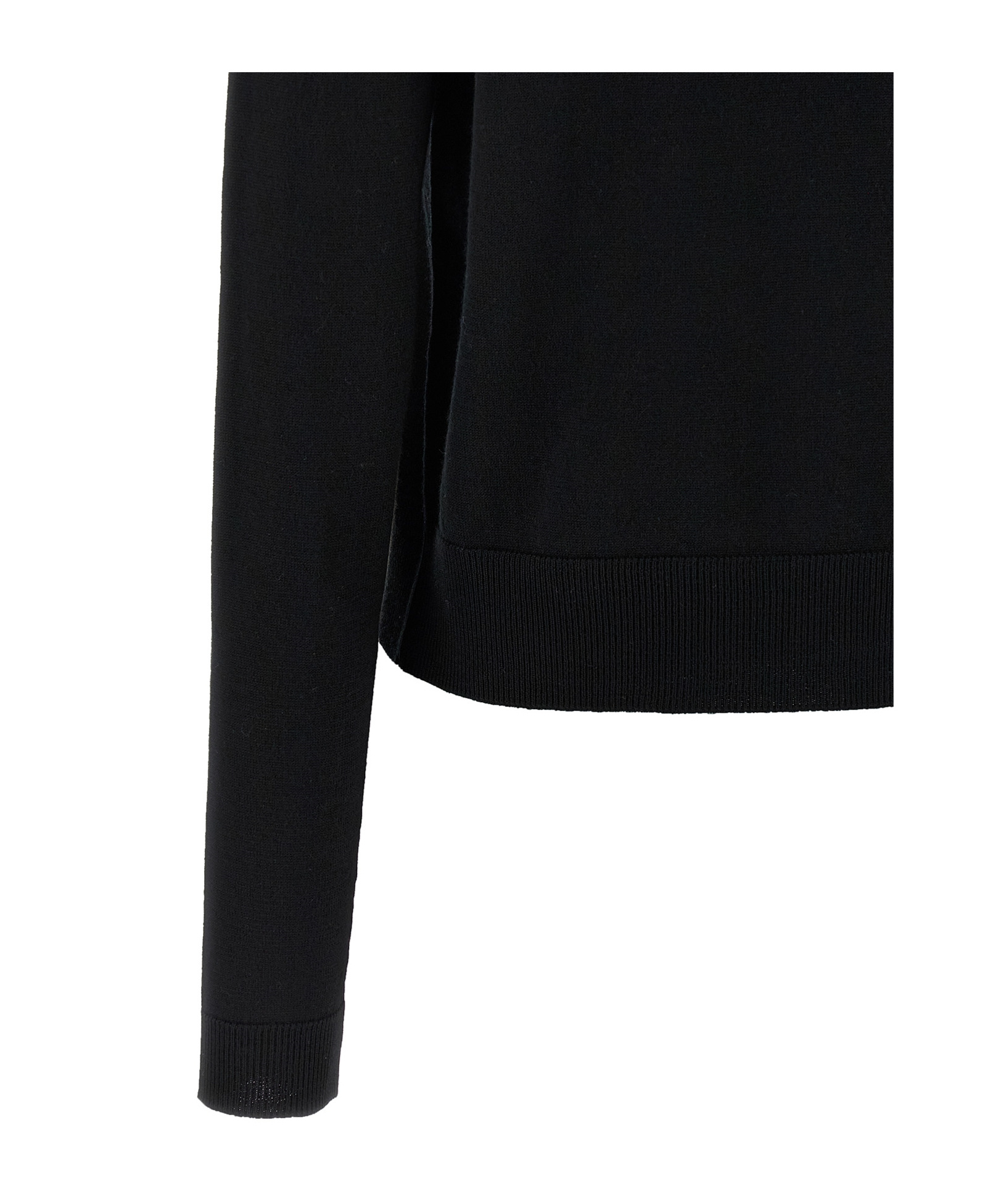 Moschino Teddy Bear-intarsia Crew-neck Sweater In Black