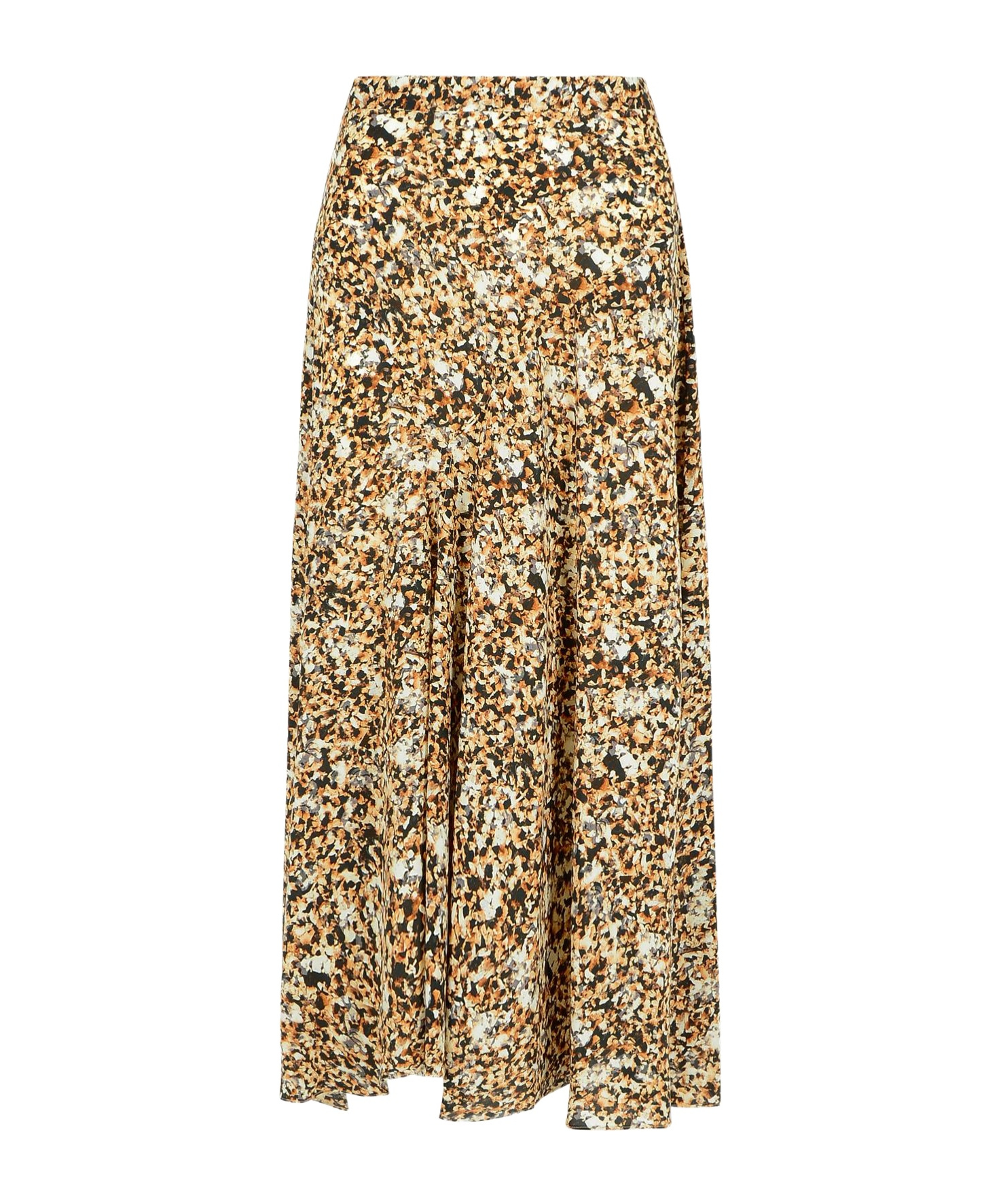 Isabel Marant Olena Draped Midi Skirt In Nude