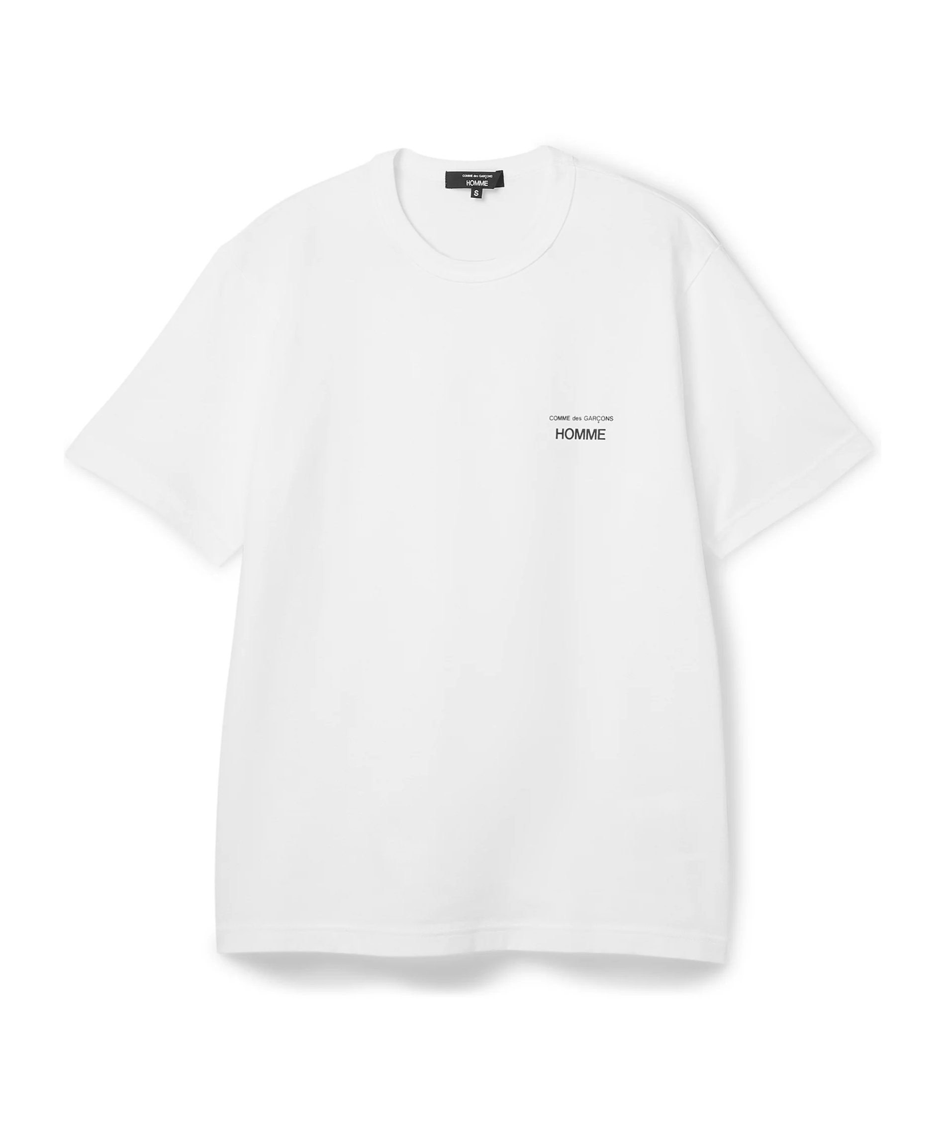 Comme Des Garçons Homme Logo Printed T-shirt In White