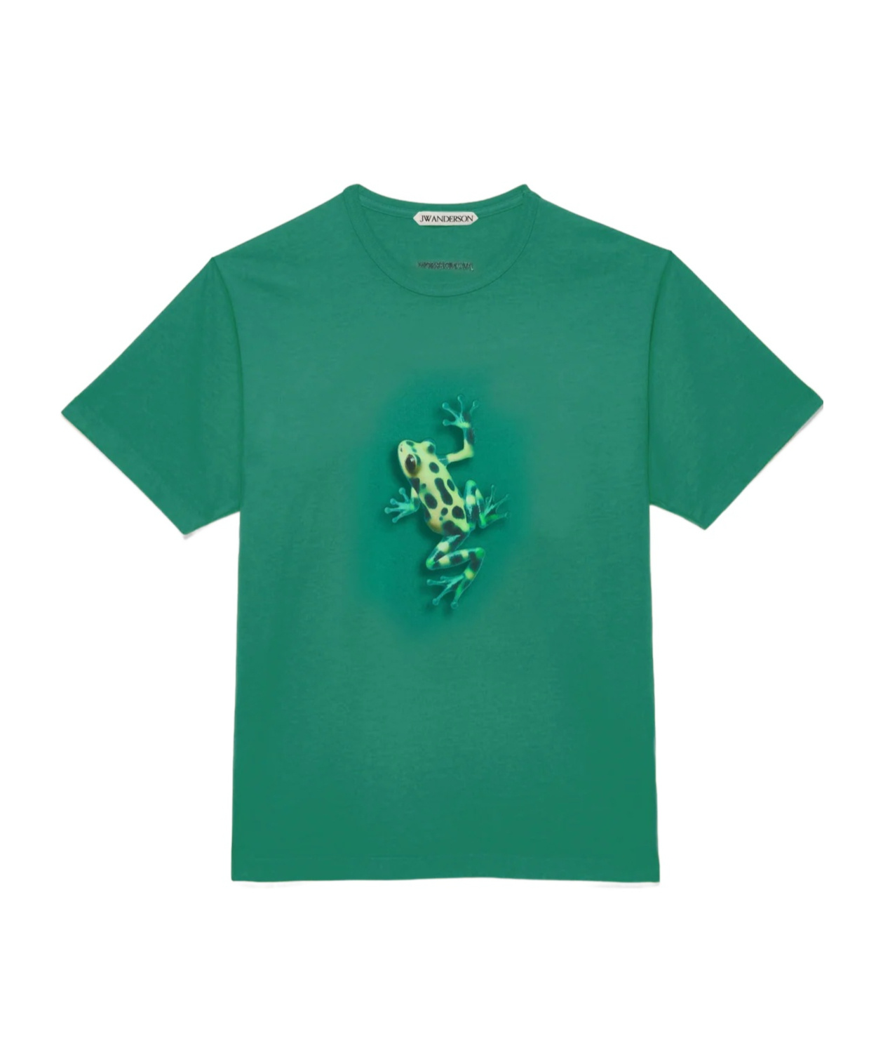 Jw Anderson Mens Jumping Frog T-shirt In Emerald In Green