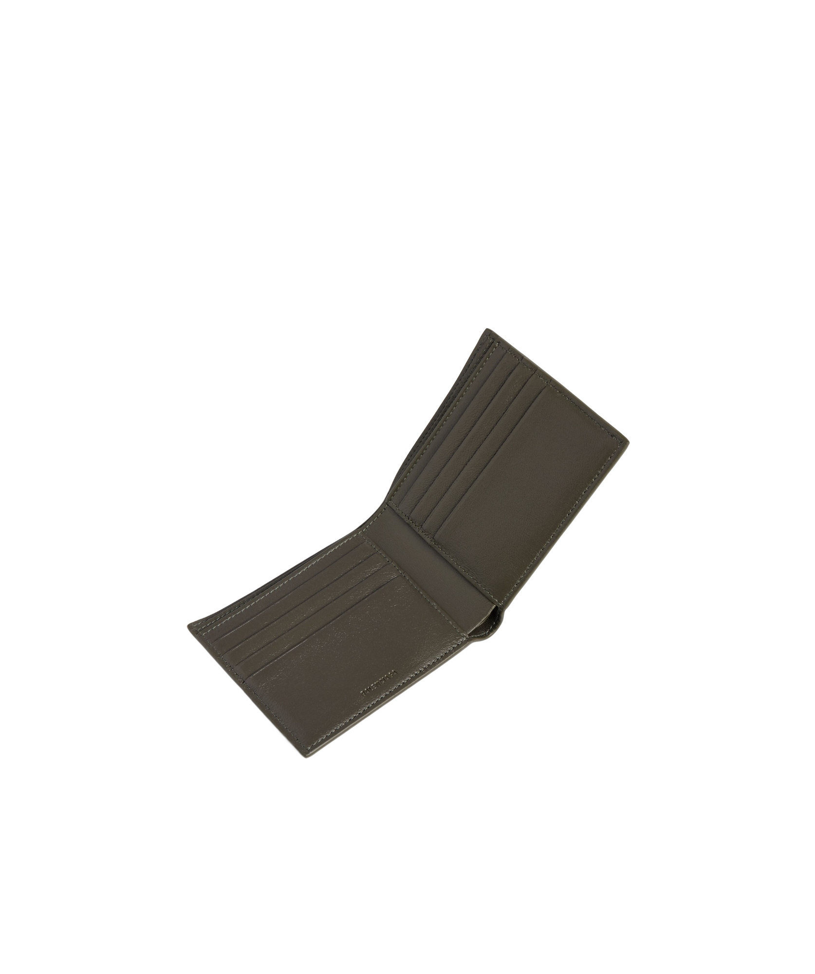Balenciaga Men's Credit Square Folded Wallet In Khaki In Khaki