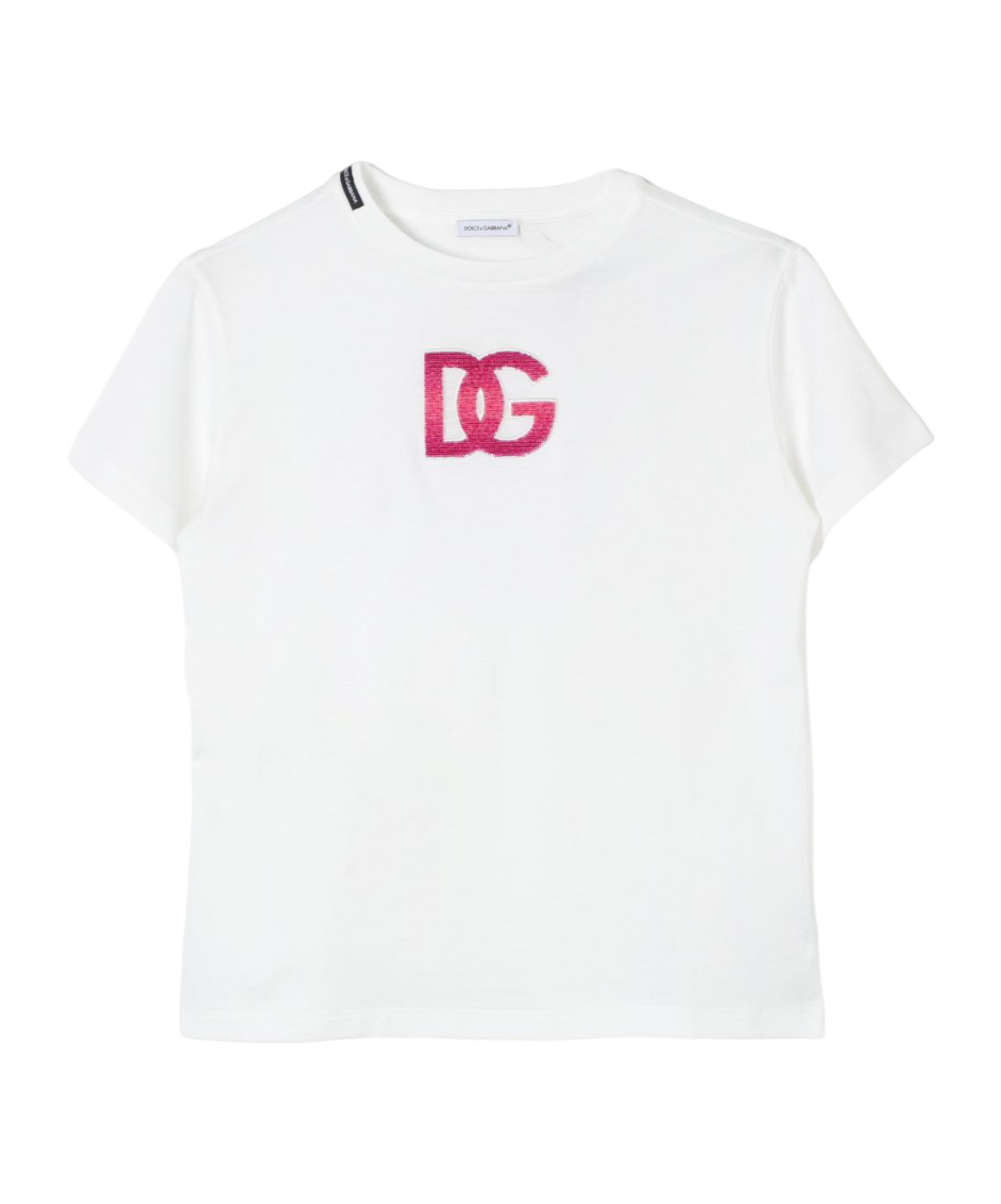 Dolce & Gabbana Dg Logo T-shirt In White