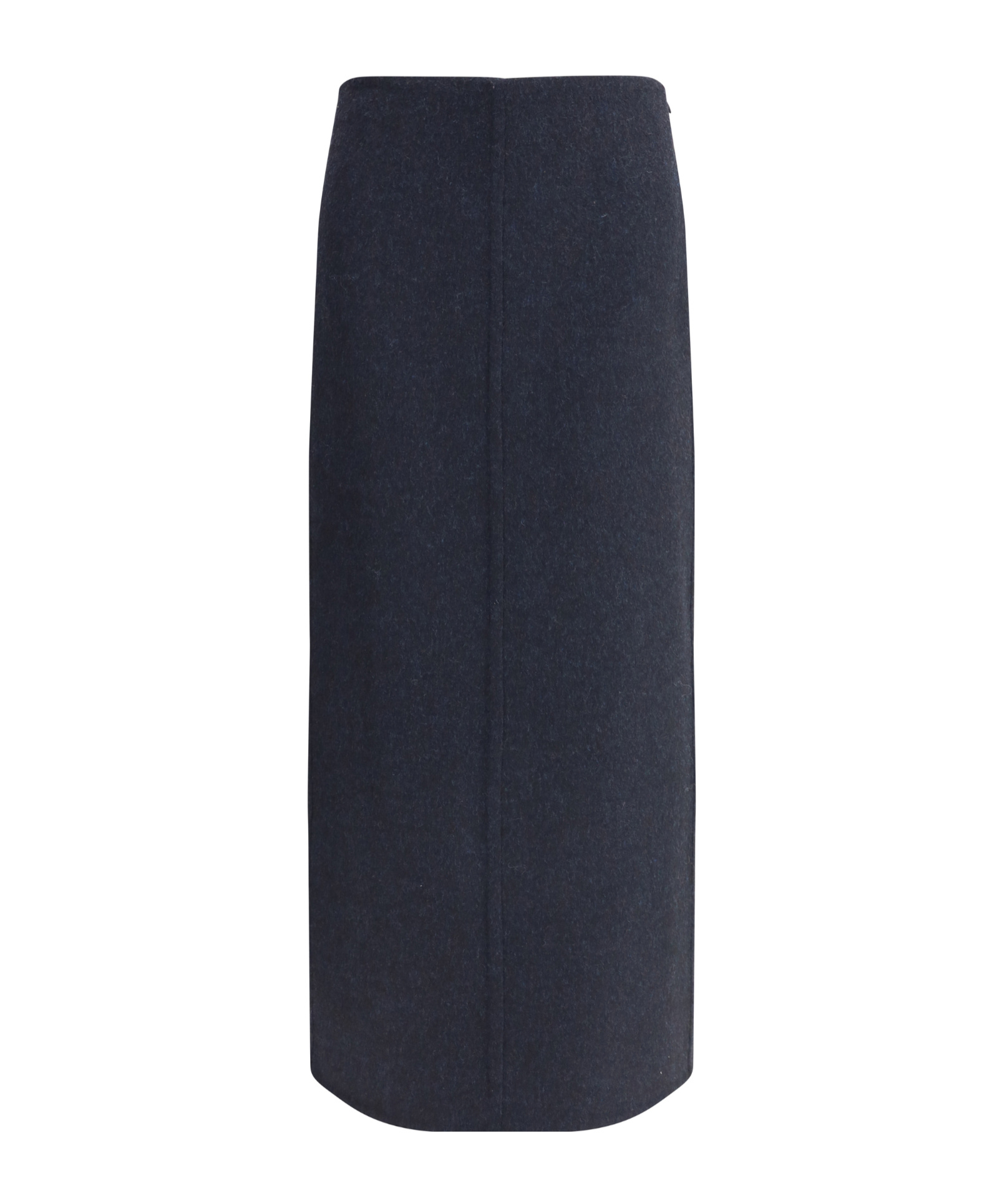 Brunello Cucinelli Virgin Wool Midi Skirt In Blue