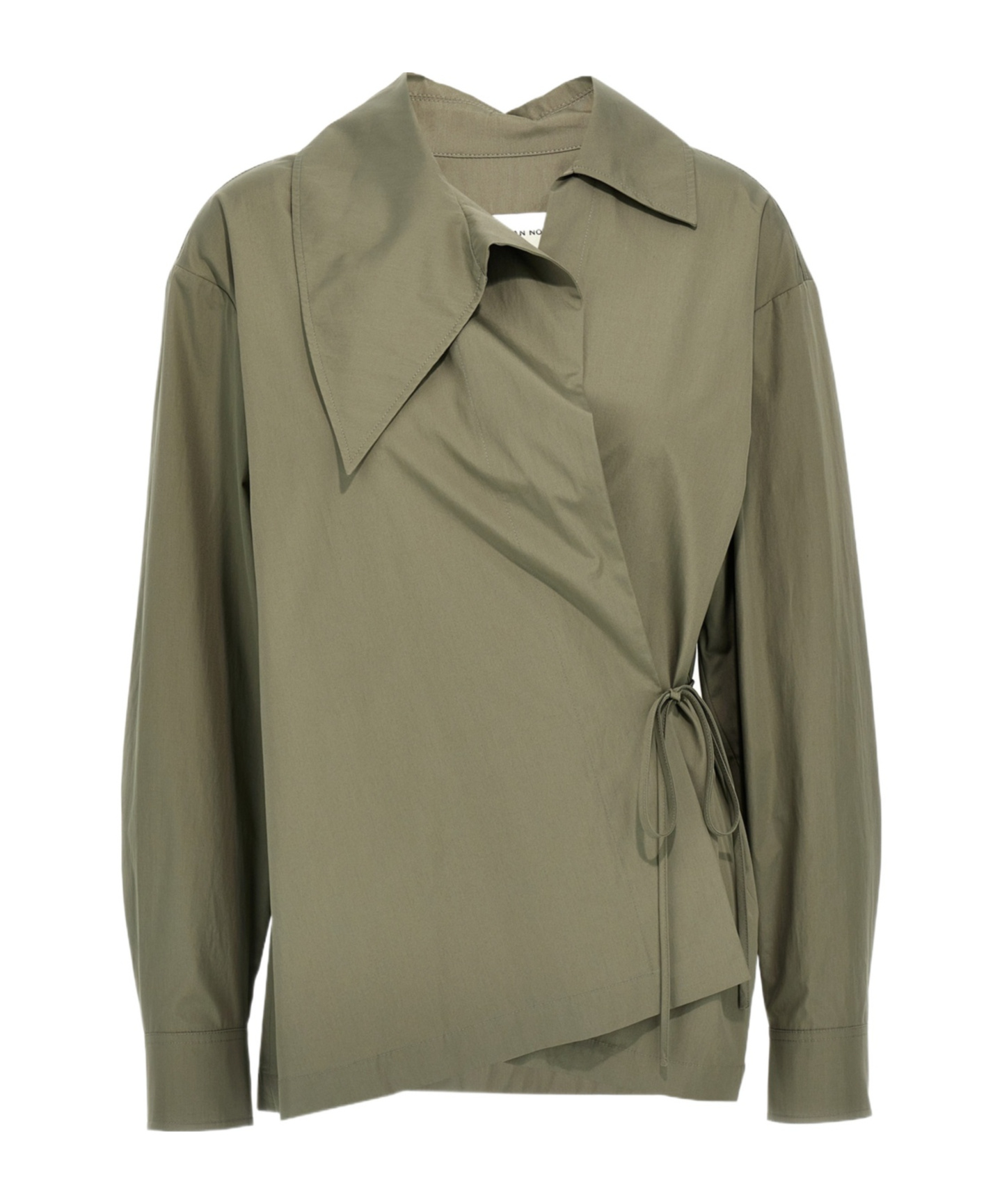 Shop Dries Van Noten Long-sleeved Shirt In Gray