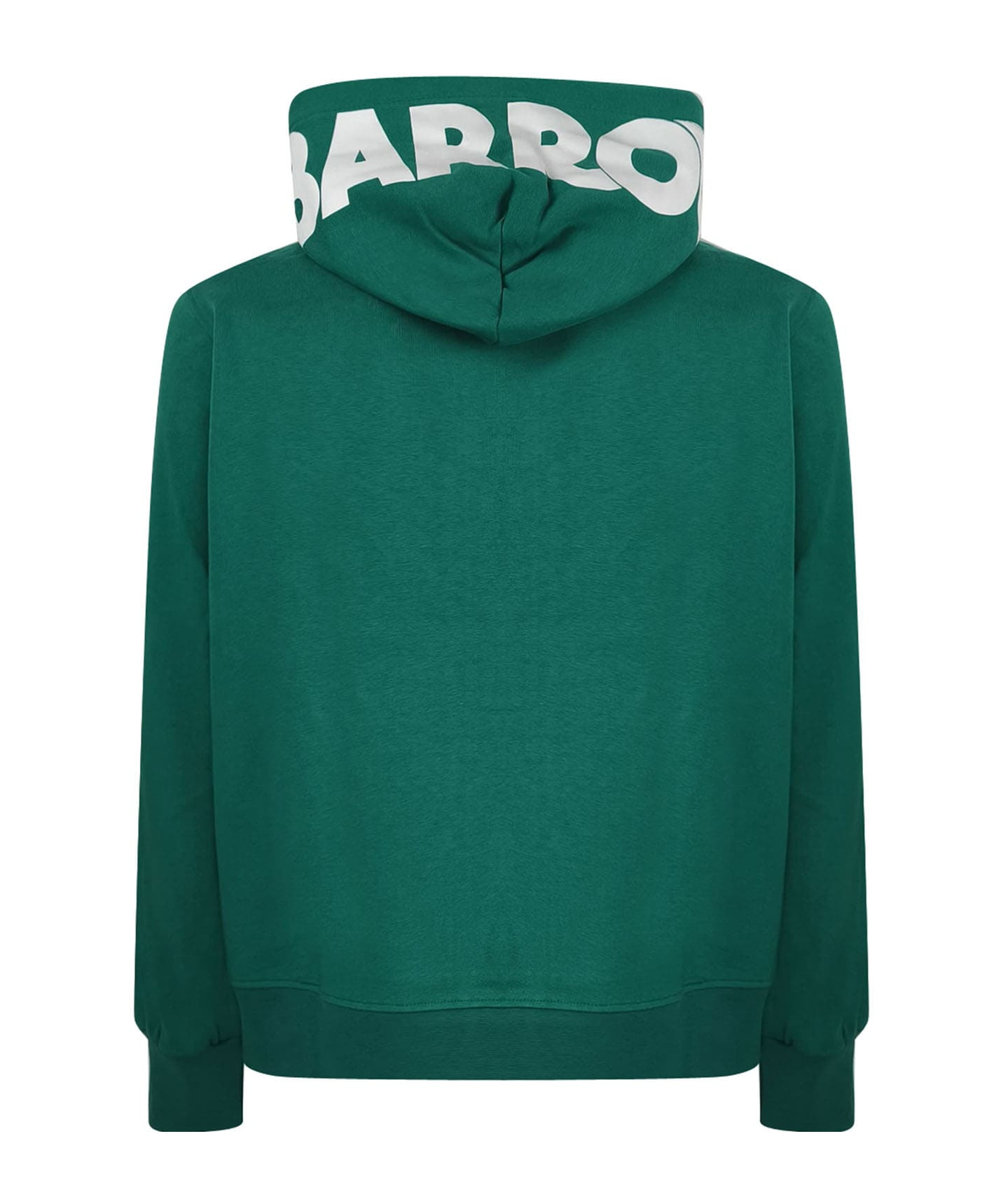 Barrow Logo Hooded Sweatshirt In Green