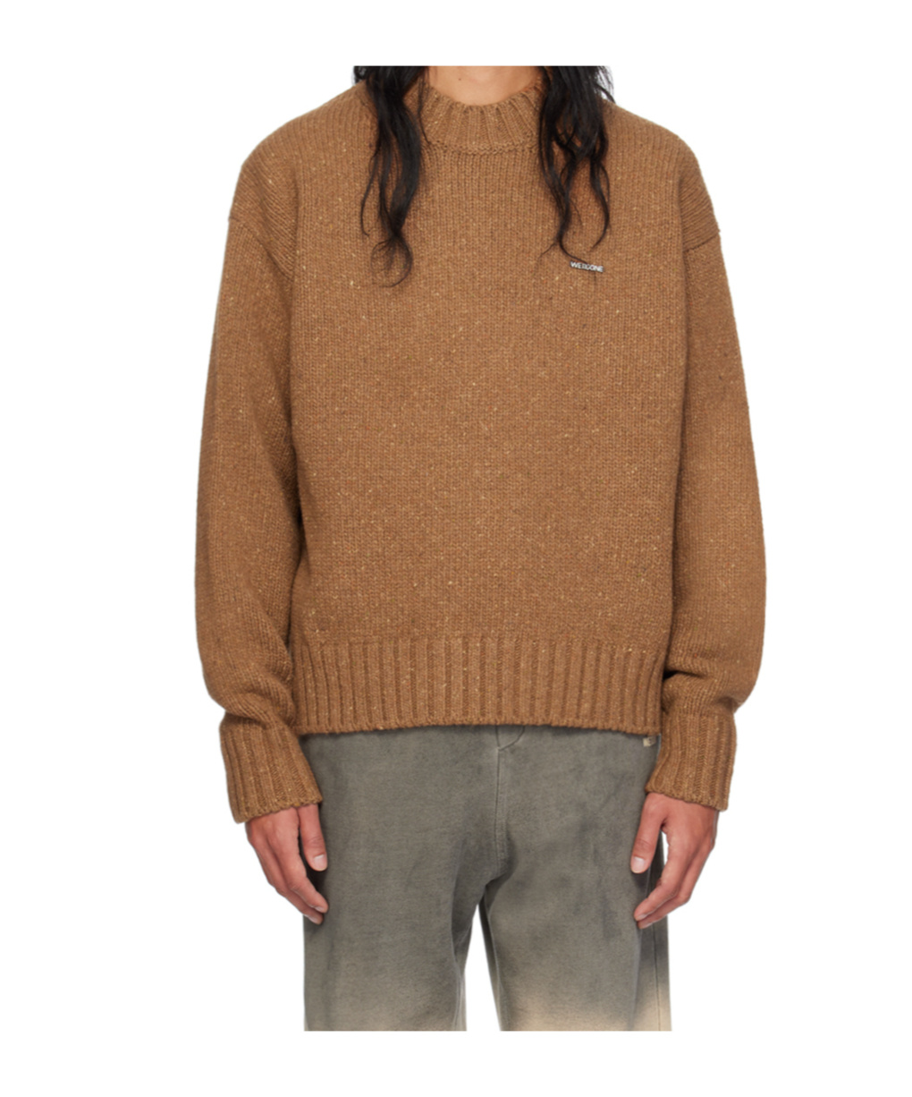 We11 Done Logo Hardware Sweater In Brown