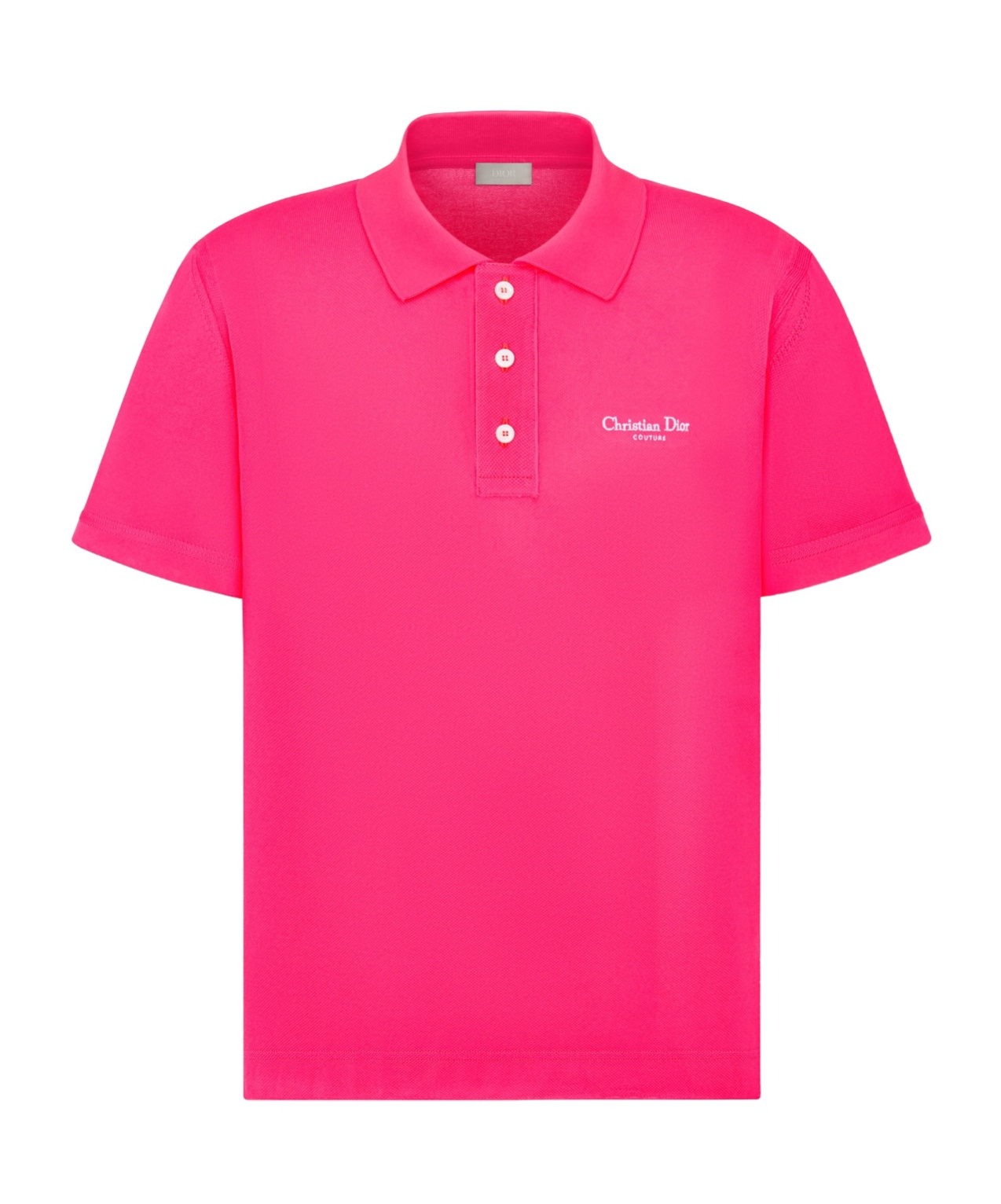 Dior Logo Details Polo Shirt In Pink