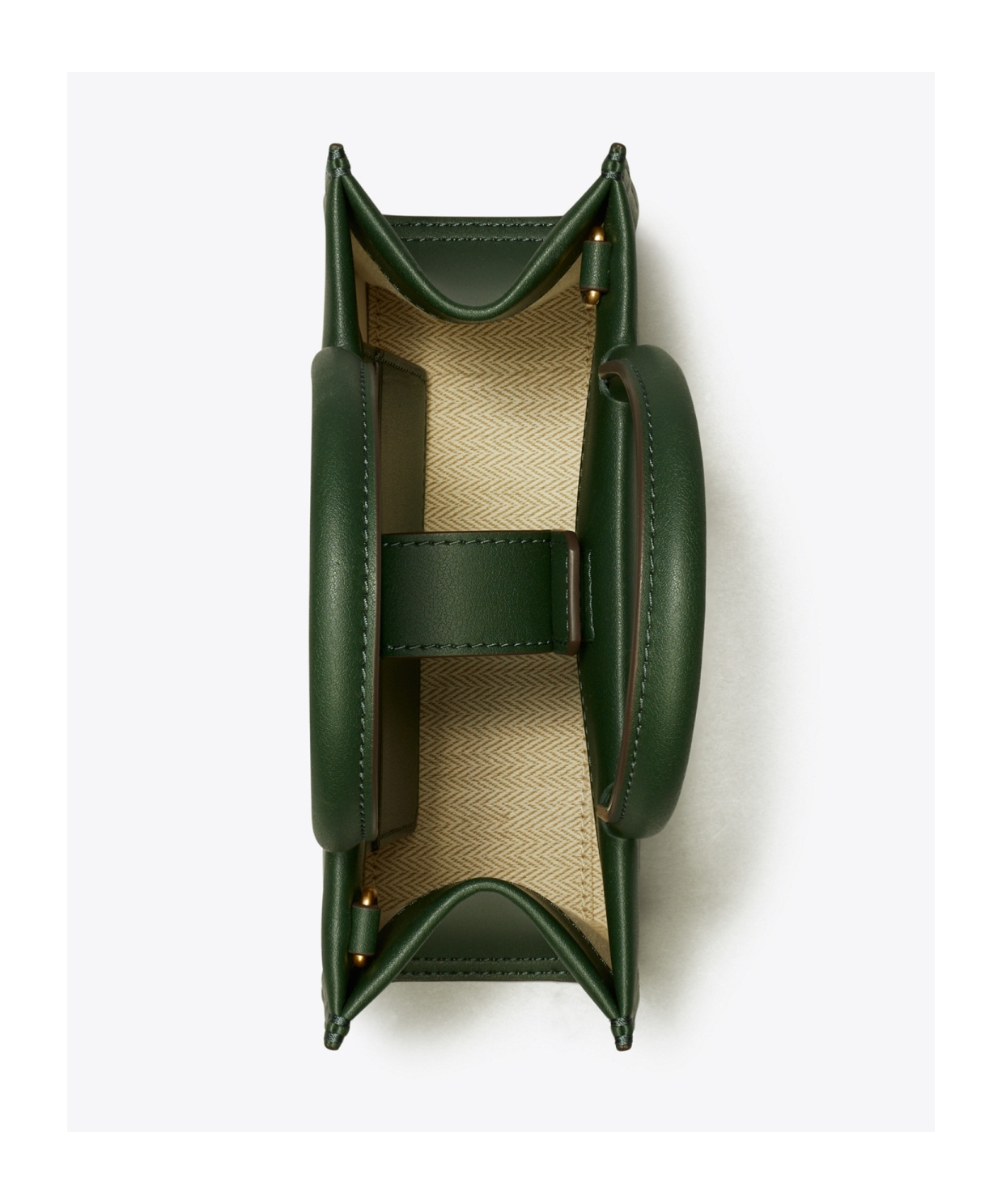 Tory Burch Logo-patch Tote Bag In Green