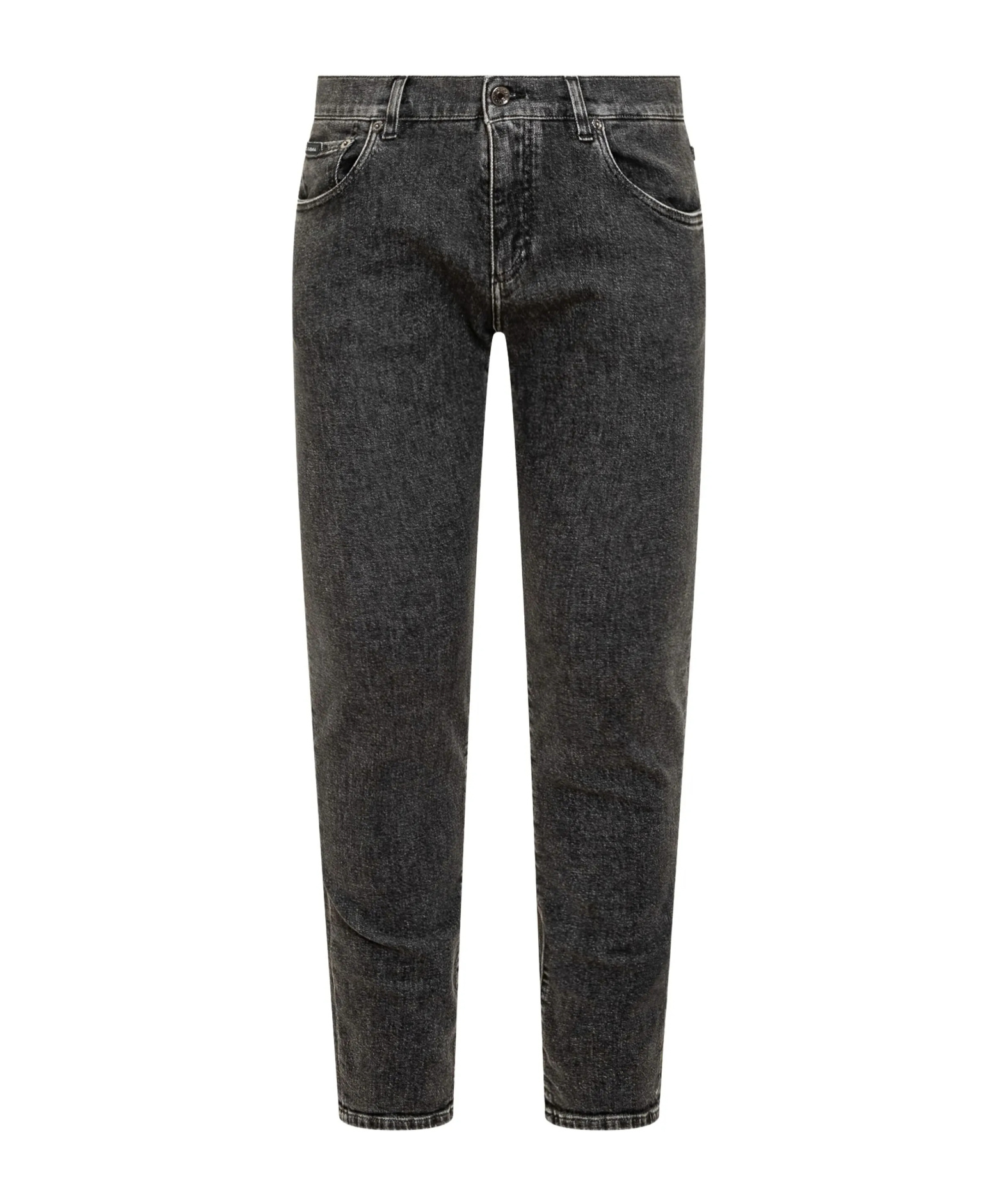 Dolce & Gabbana Button-fastening Jeans In Black
