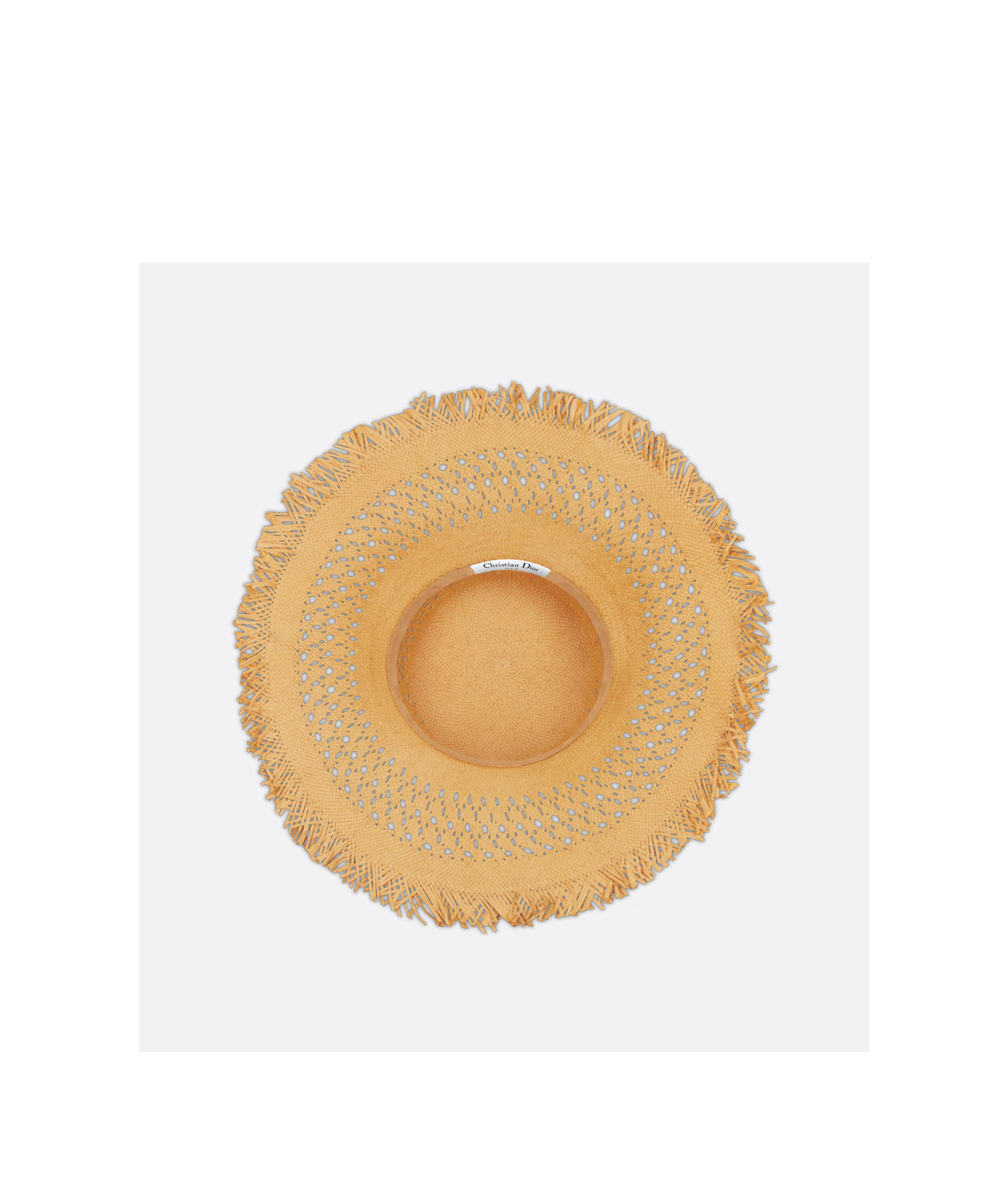 Dior Iviera Naughtily-d Narrow-rimmed Hat In Nude