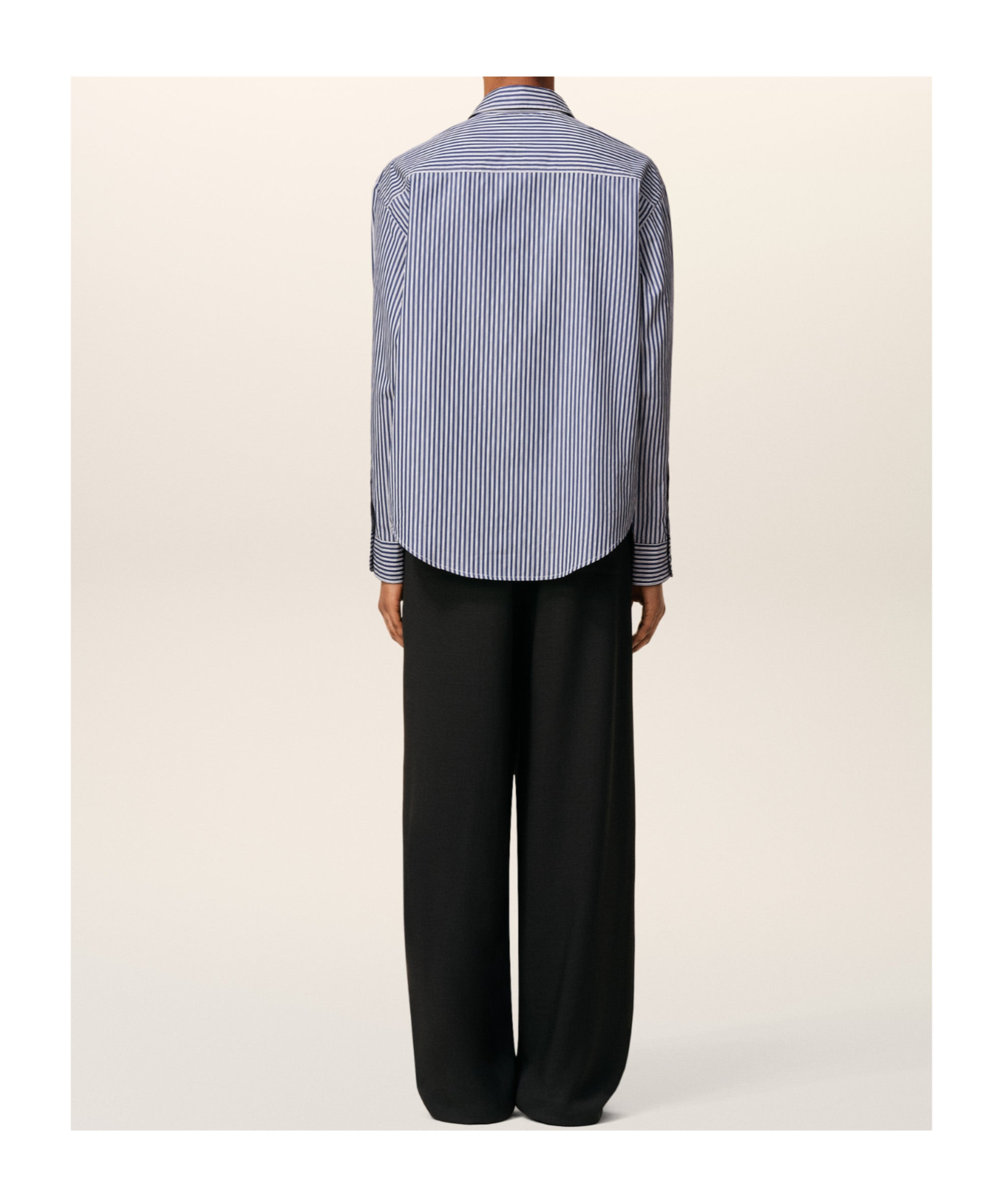 Ami Alexandre Mattiussi Striped Shirt In Gray