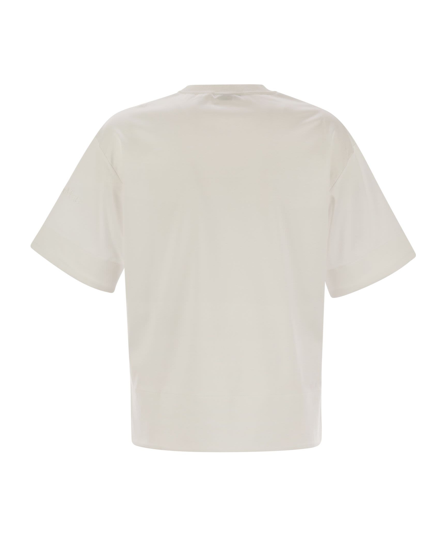 Max Mara Short-sleeved T-shirt In White