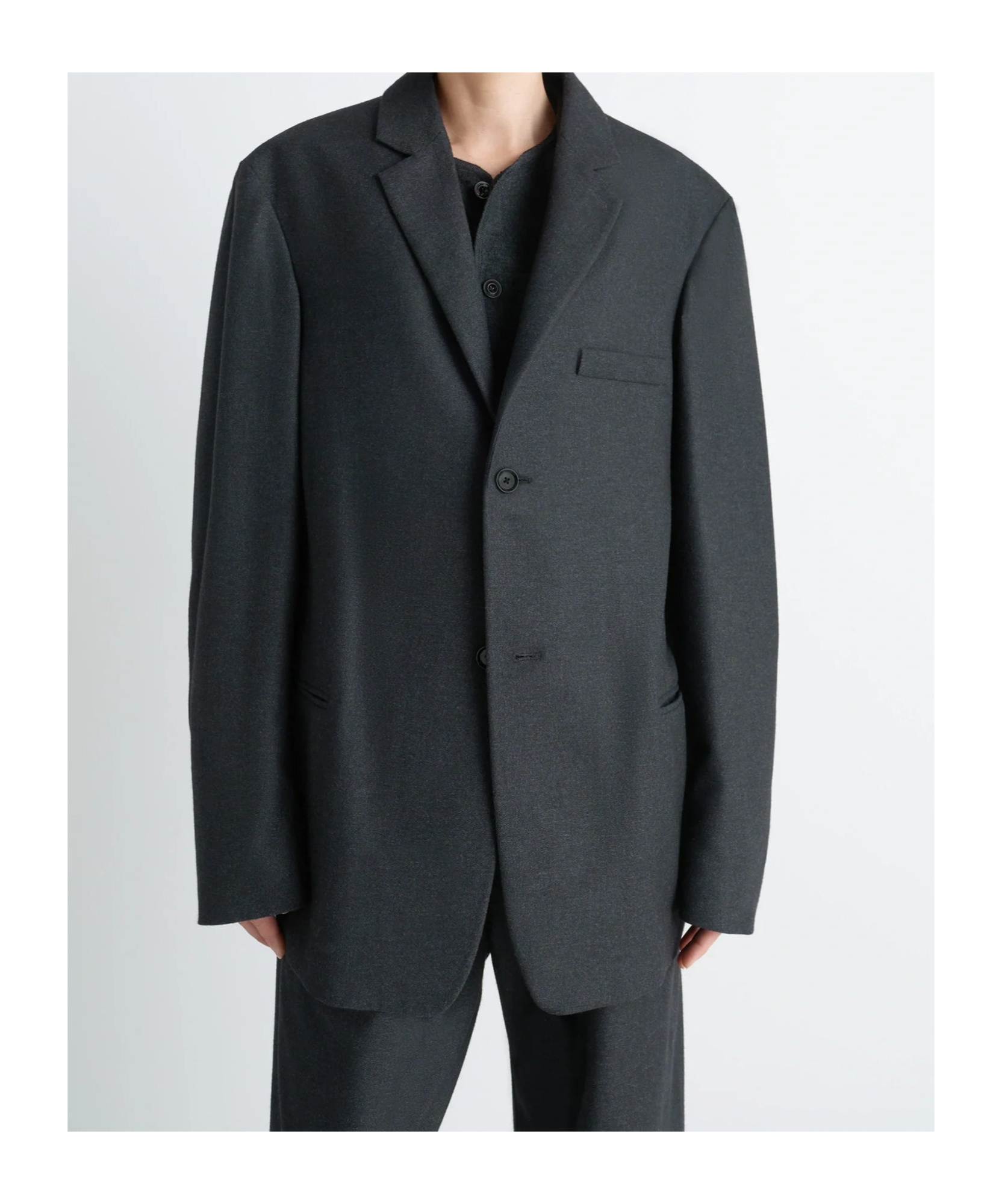 Lemaire Single-breasted Blazer In Green