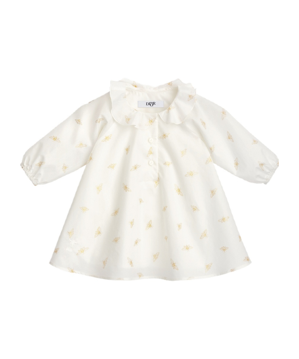 Dior Baby Flared Dress In White