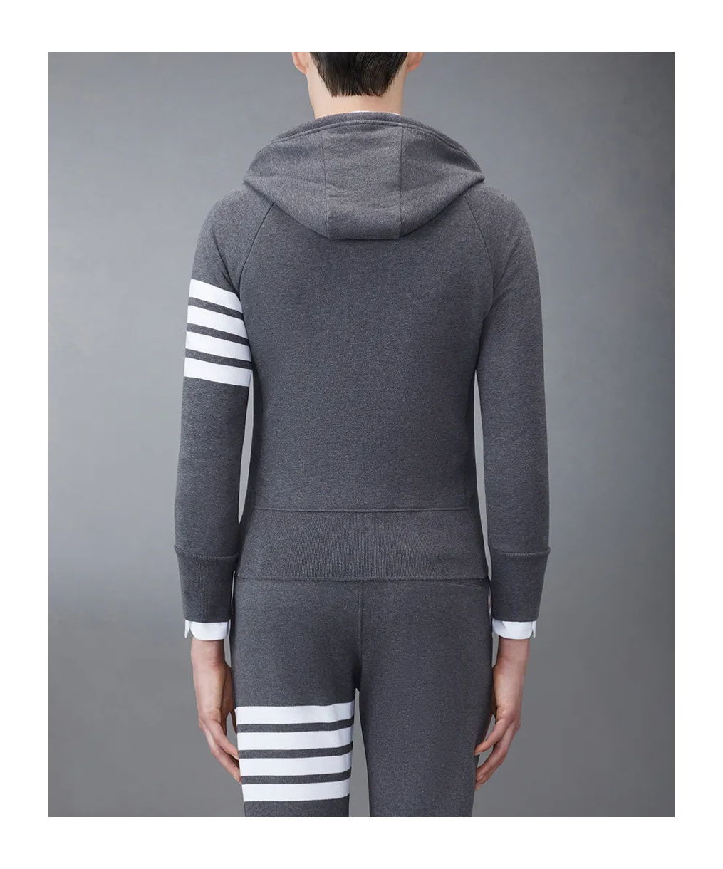 THOM BROWNE THOM BROWNE 4-BAR STRIPED ZIPPED JACKET
