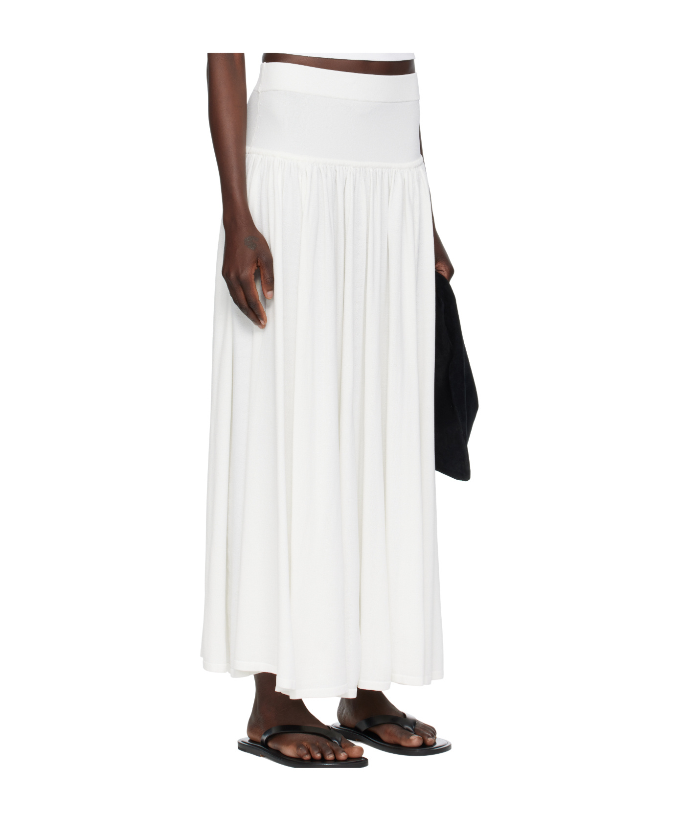 Loulou De Saison Romy Maxi Skirt In White