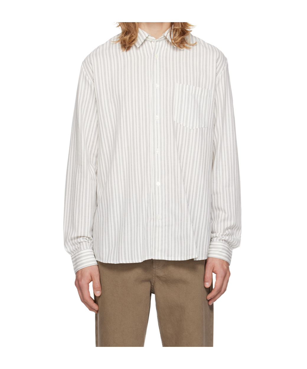 Apc A.p.c. Edouard Brodé Shirt In White