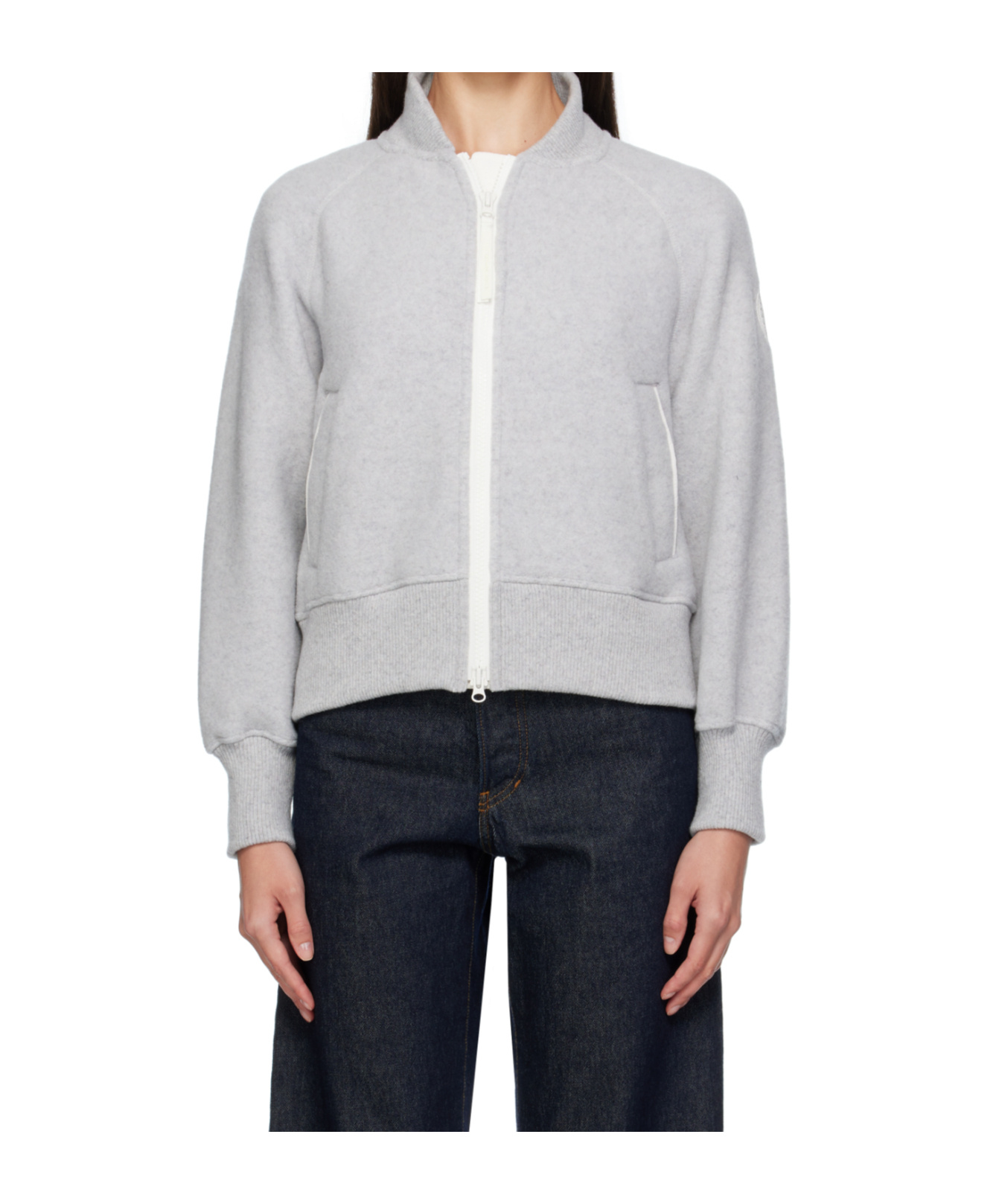 Canada Goose Sierra Zip-front Bomber Jacket In Gray