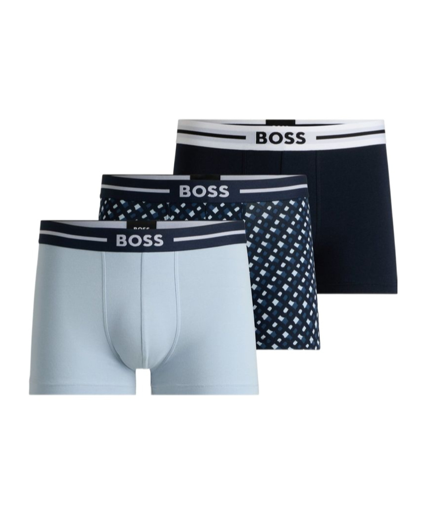 HUGO BOSS LOGO WAISTBAND BOXERS (SET OF 3)