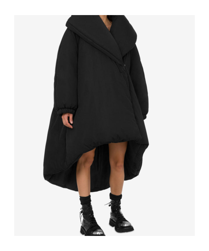 Moschino Oversized Down Jacket In Technical Fabric In Black