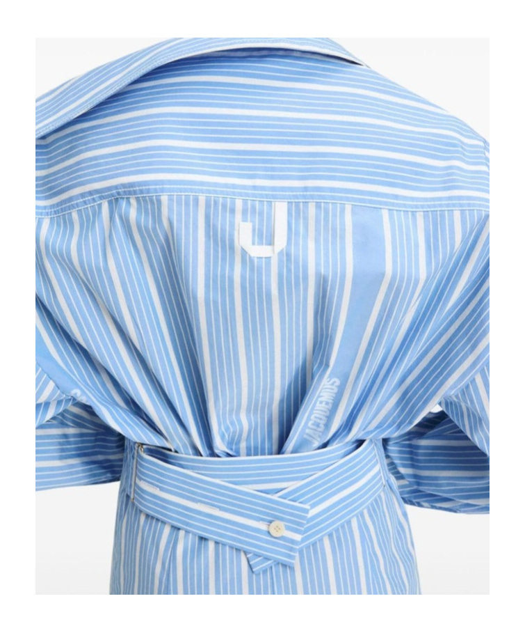 Jacquemus Gestreiftes Kleid In Blue