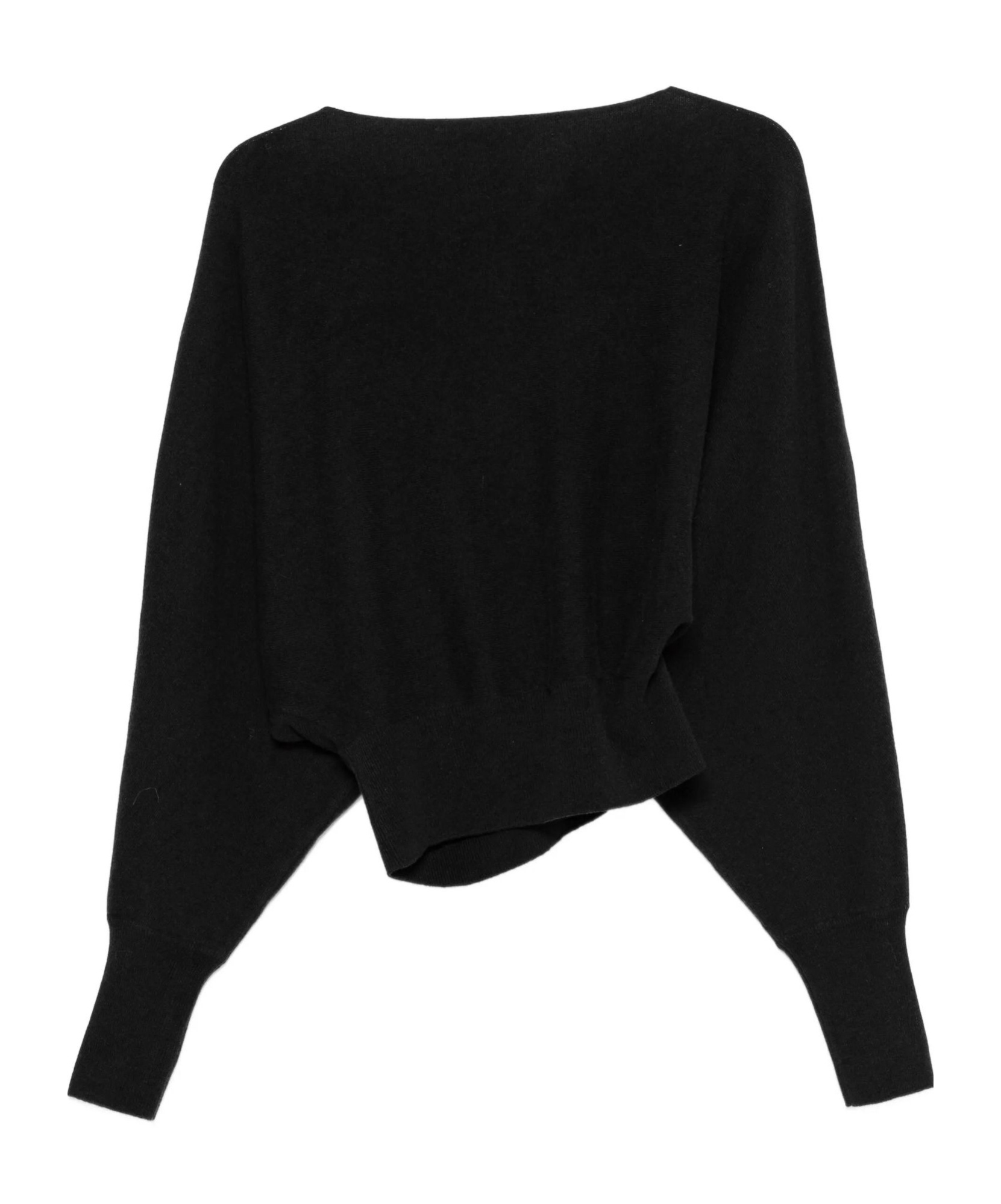 Alberta Ferretti Batwing-sleeve Sweater In Black