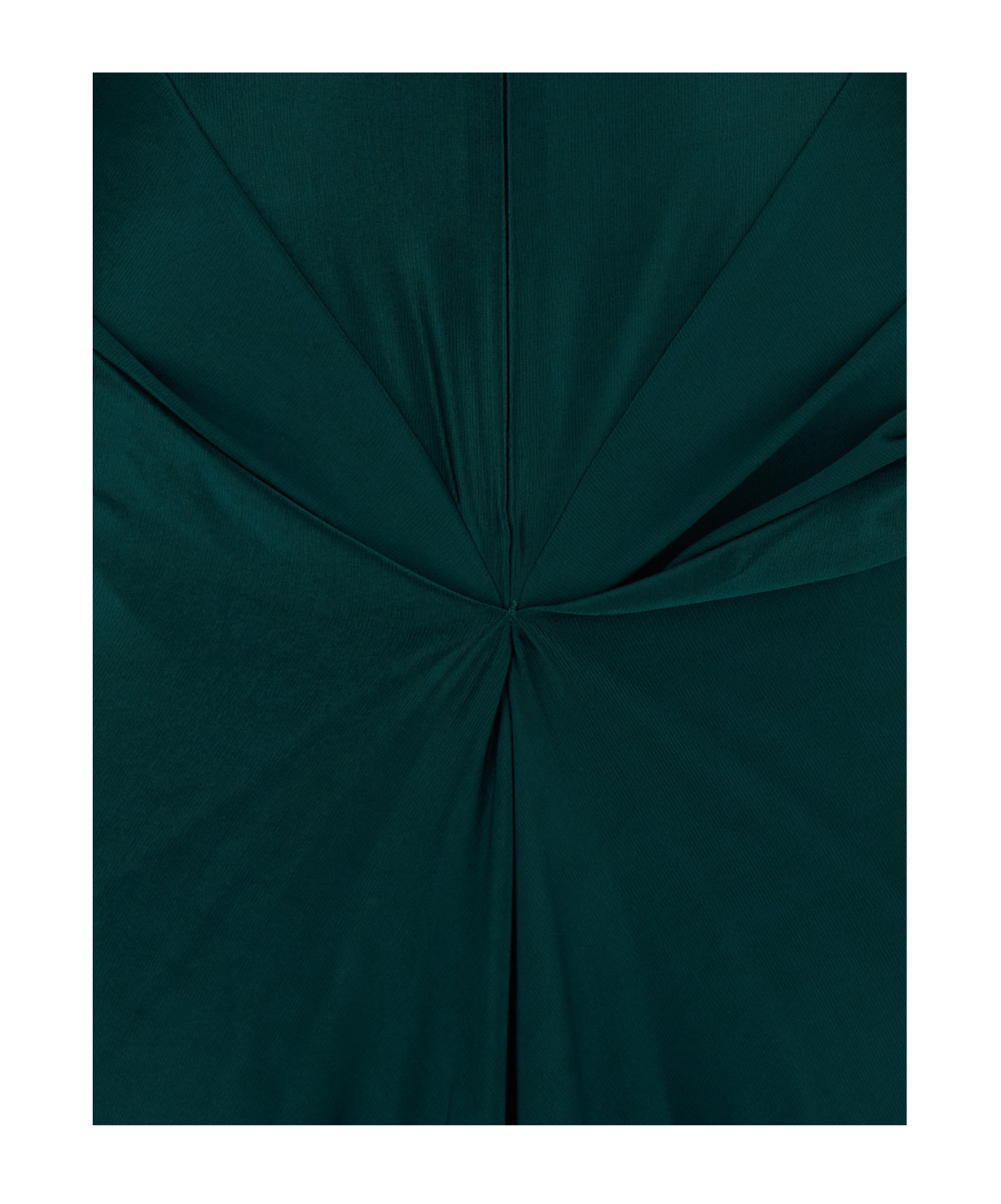 Victoria Beckham Gathered Satin Gown In Green