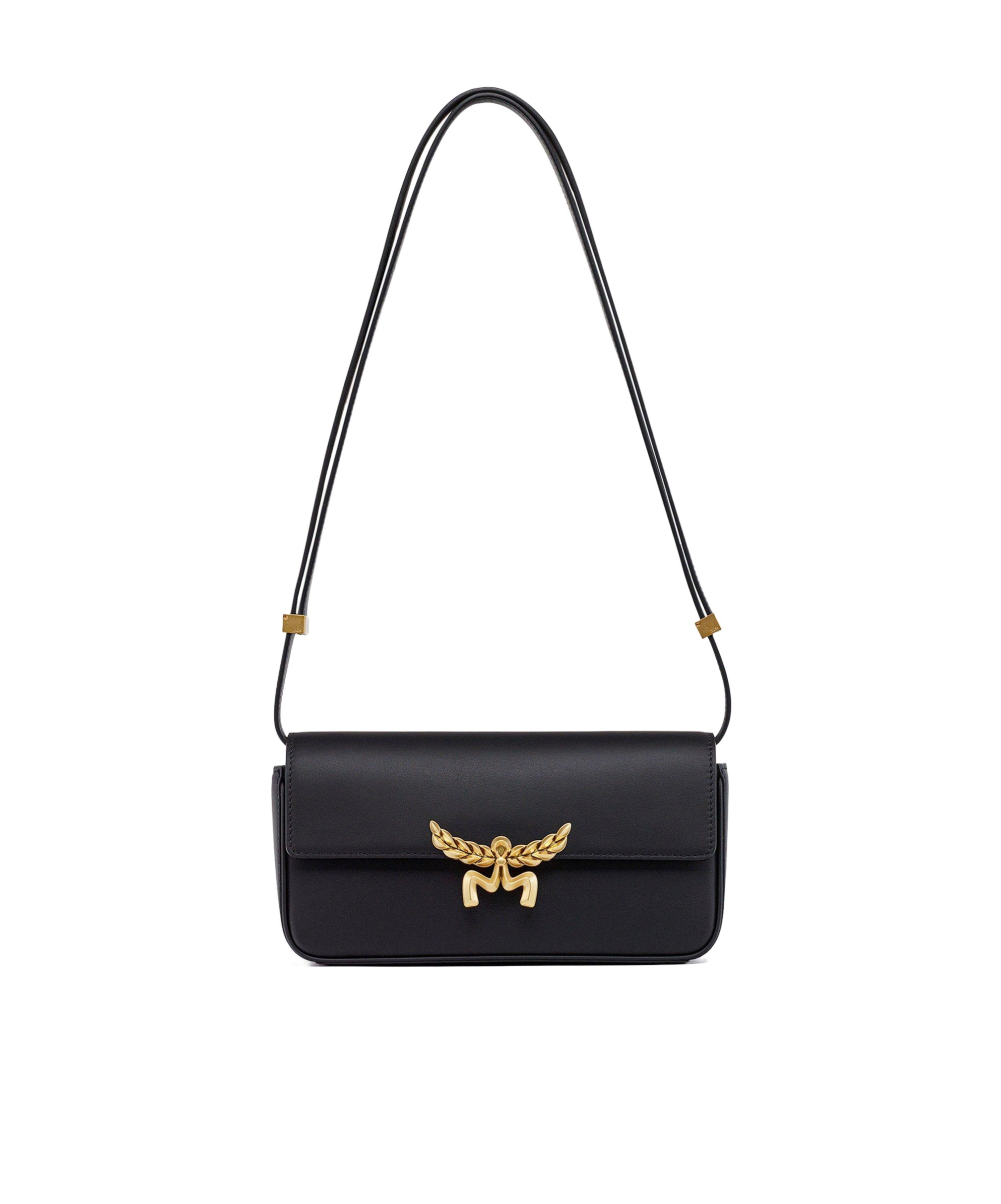 Mcm Flip Shoulder Bag In Black