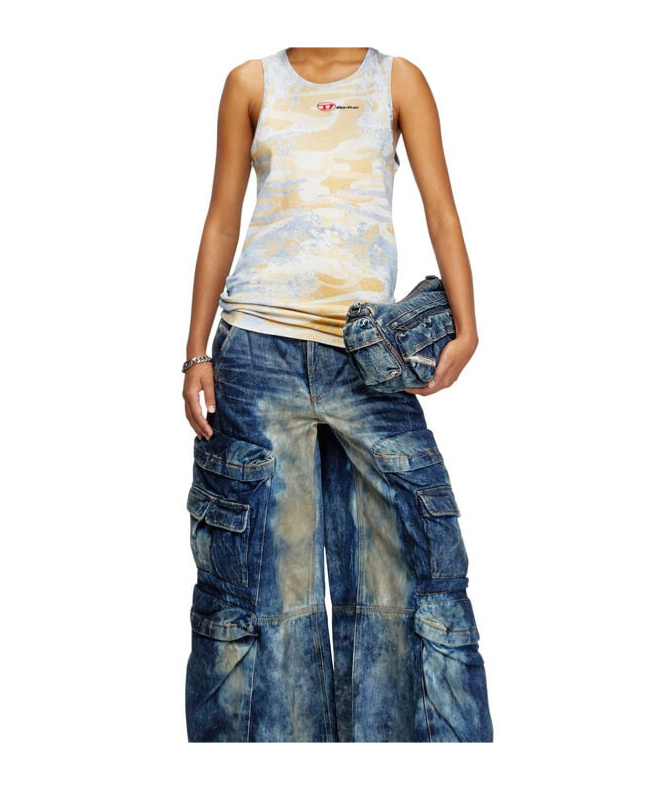 Diesel X Damiano David T-lifty Tank Top In Multicolor