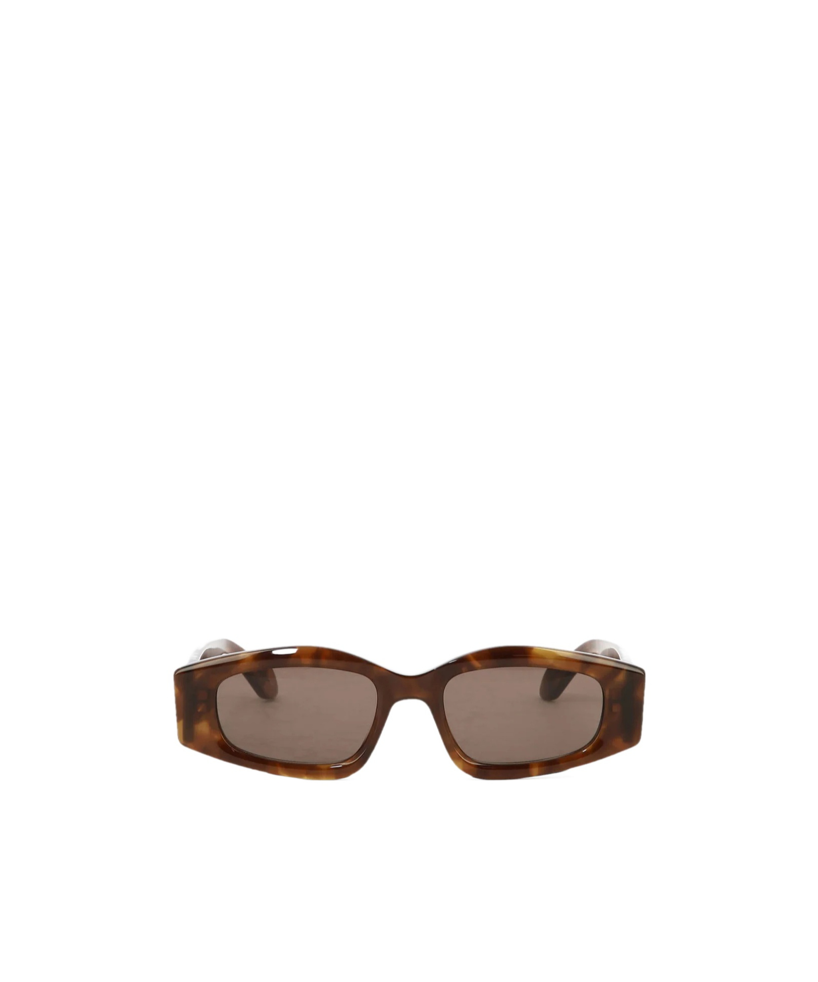 Shop Alaïa Geometric Sunglasses In Brown